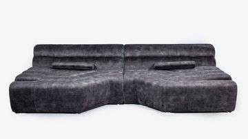 KAWOLA Big-Sofa TARA, Sofa Velvet Vintage versch. Farben