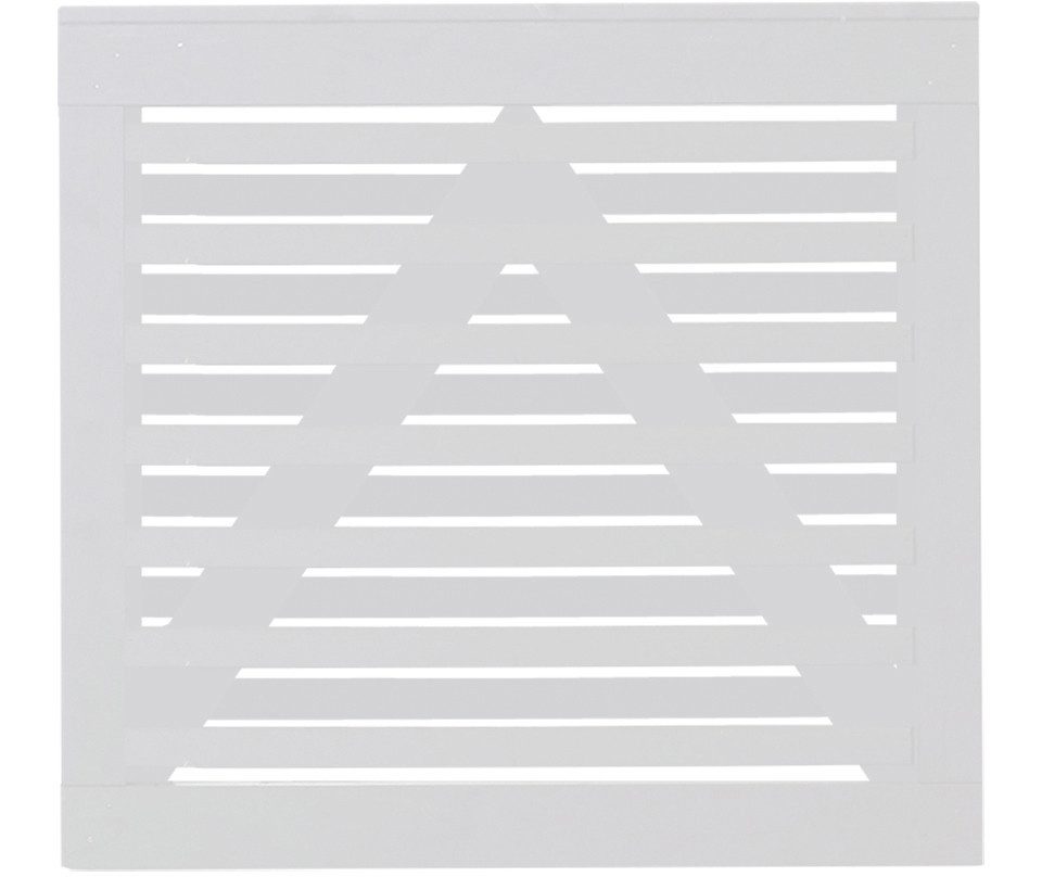 PLUS Gartentor Plus Tor Osaka 100 x 93 cm RAL 9010 Weiß