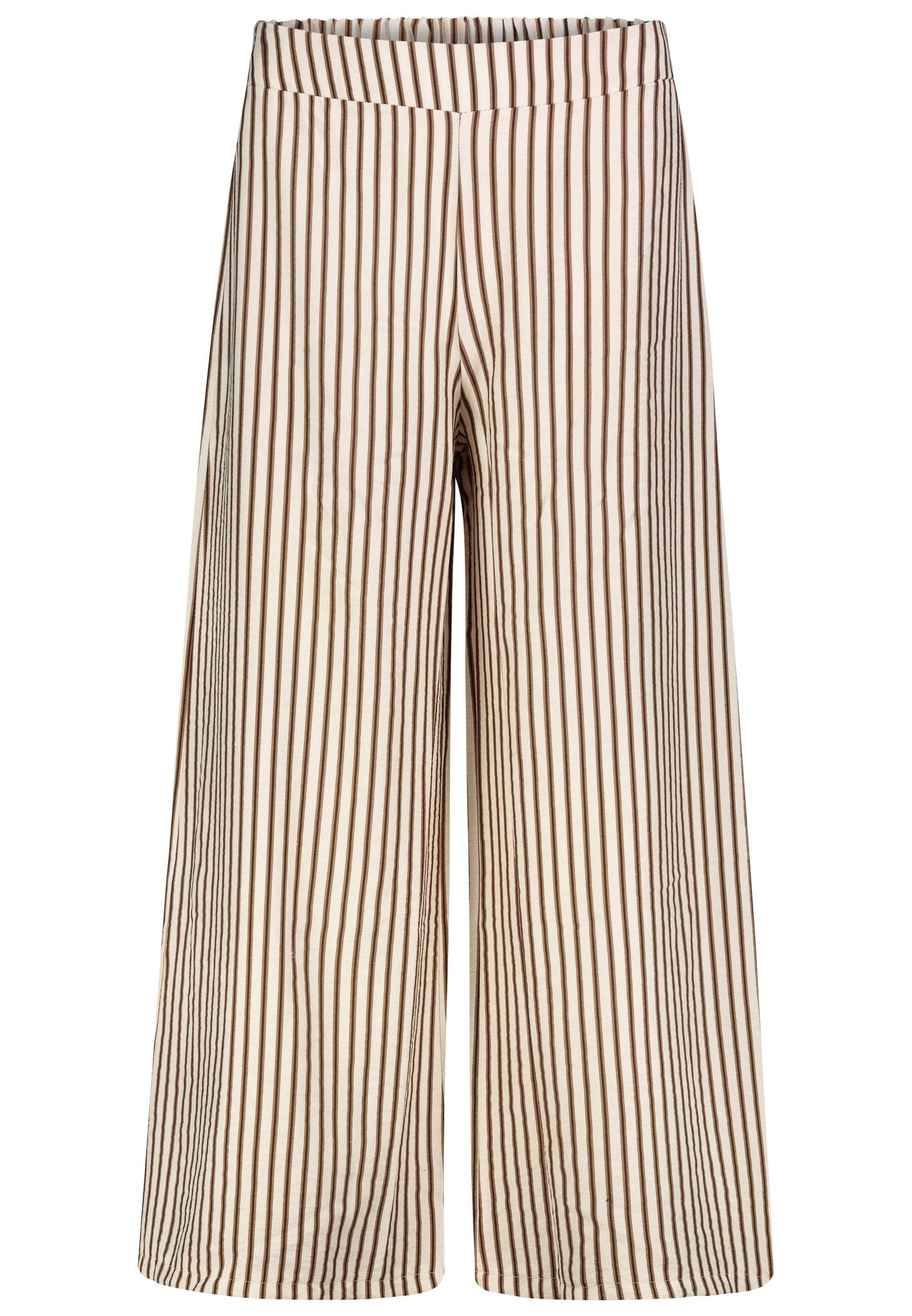 SUBLEVEL Stoffhose Modisches Streifenmuster mit elastischem Bund Striped Pa günstig online kaufen