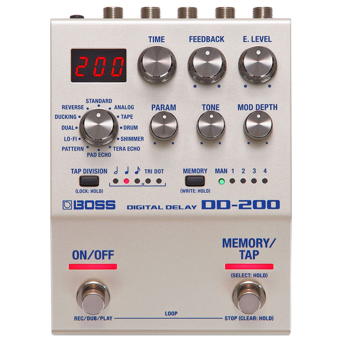 Boss by Roland E-Gitarre Boss DD-200 Digital Delay Effekt-Gerät