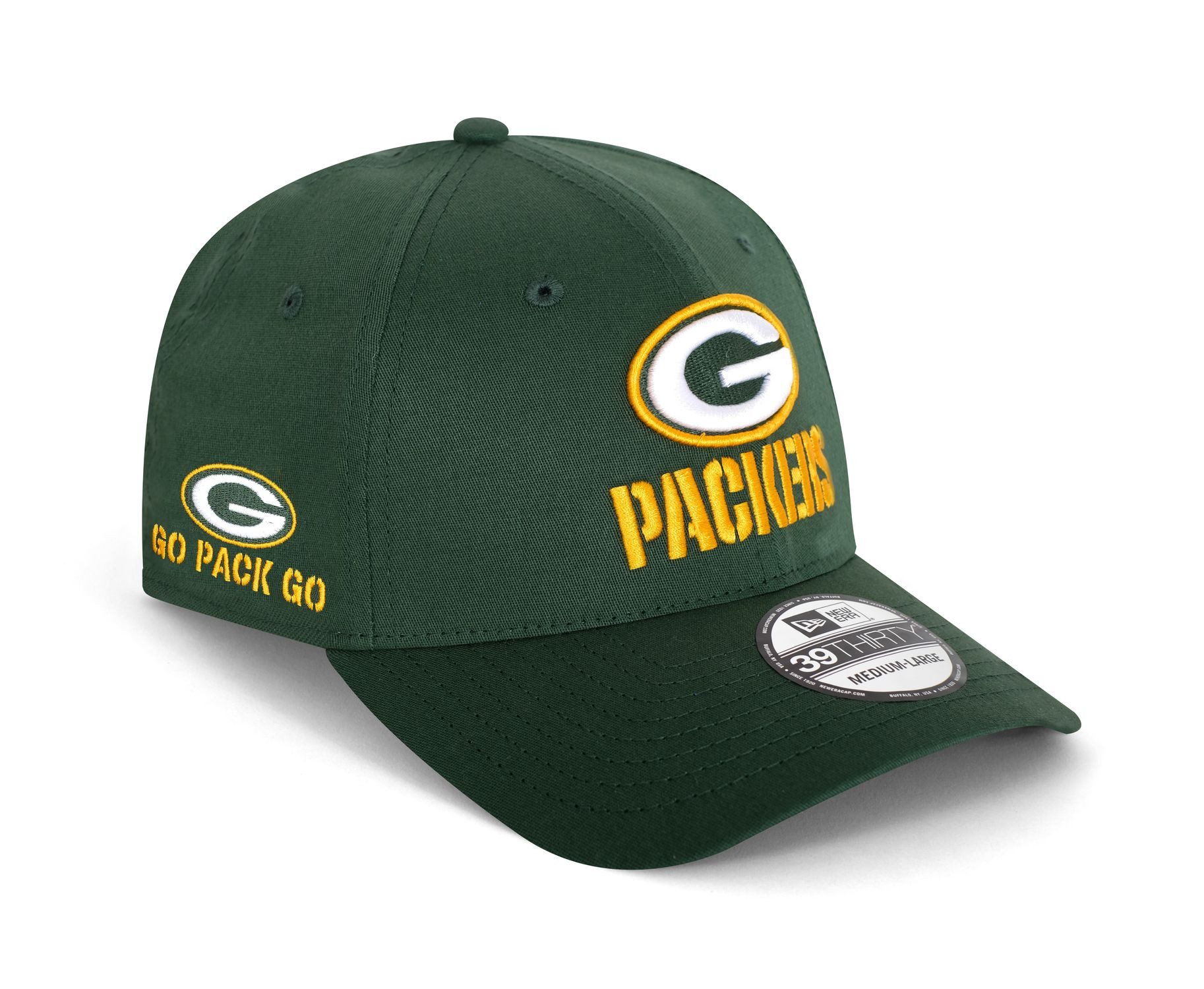 New Era Flex Cap NFL Green Bay Packers Side Hit 39Thirty