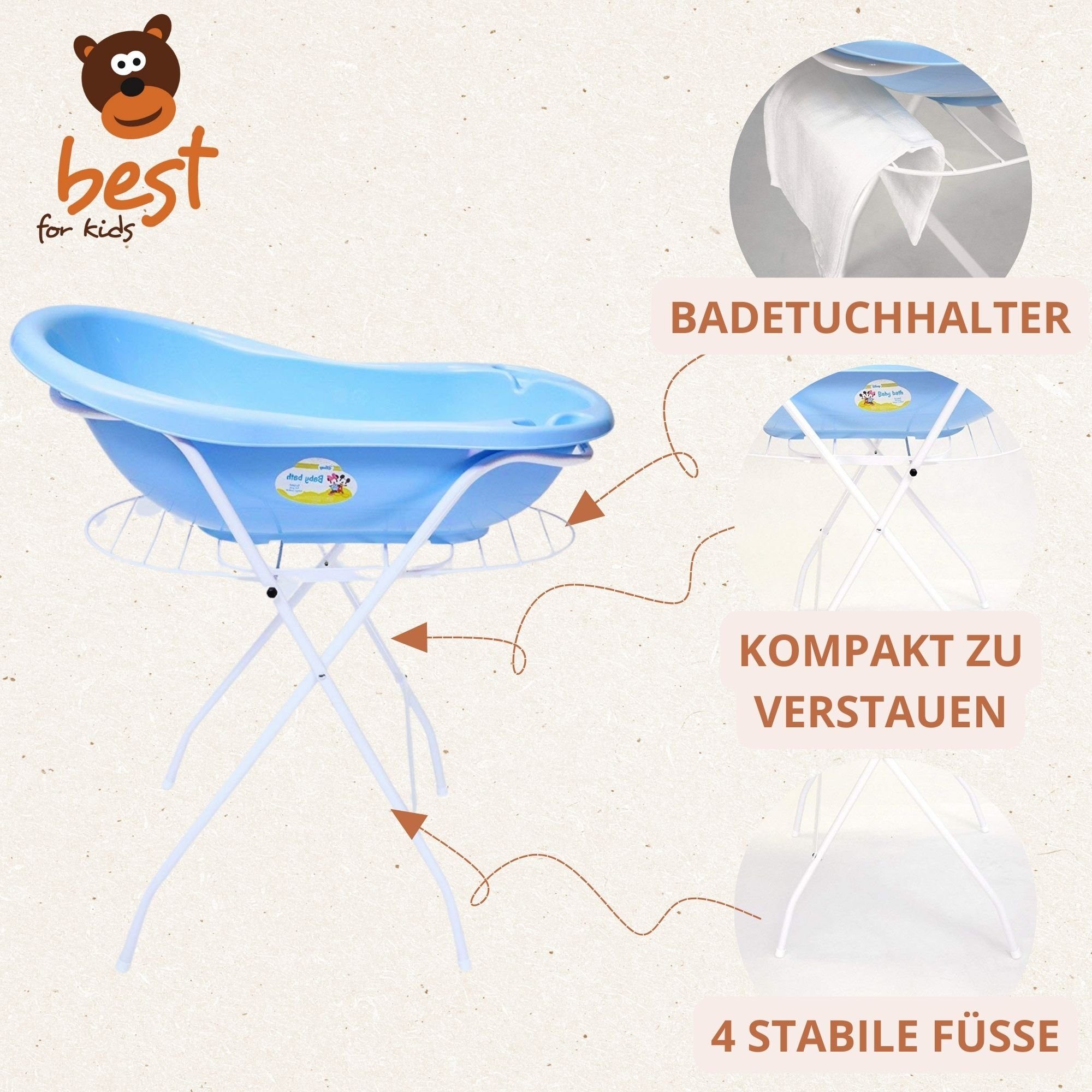 Best for Kids Badewannen-Ständer Babybadewanne
