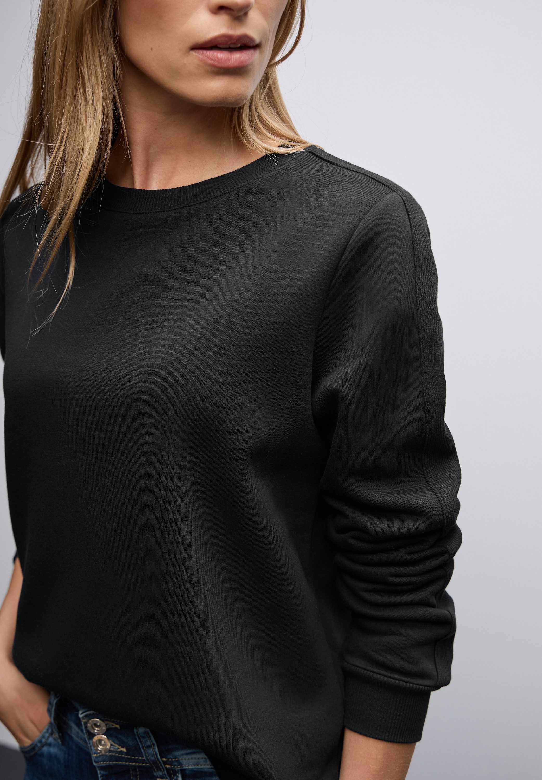 STREET ONE Sweatshirt mit Tunnelzug am Saum