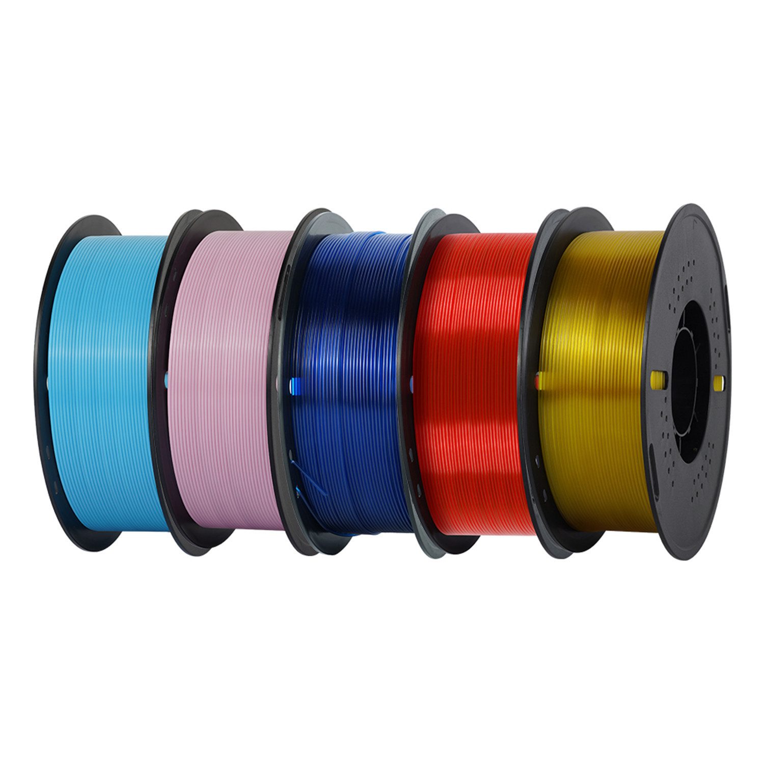 KINGROON Filament 3D Drucker PETG Filament 1,75mm 5KG Set 5 Farben, Hohe Maßgenauigkeit & Zähigkeit 3D-Druckmaterialien