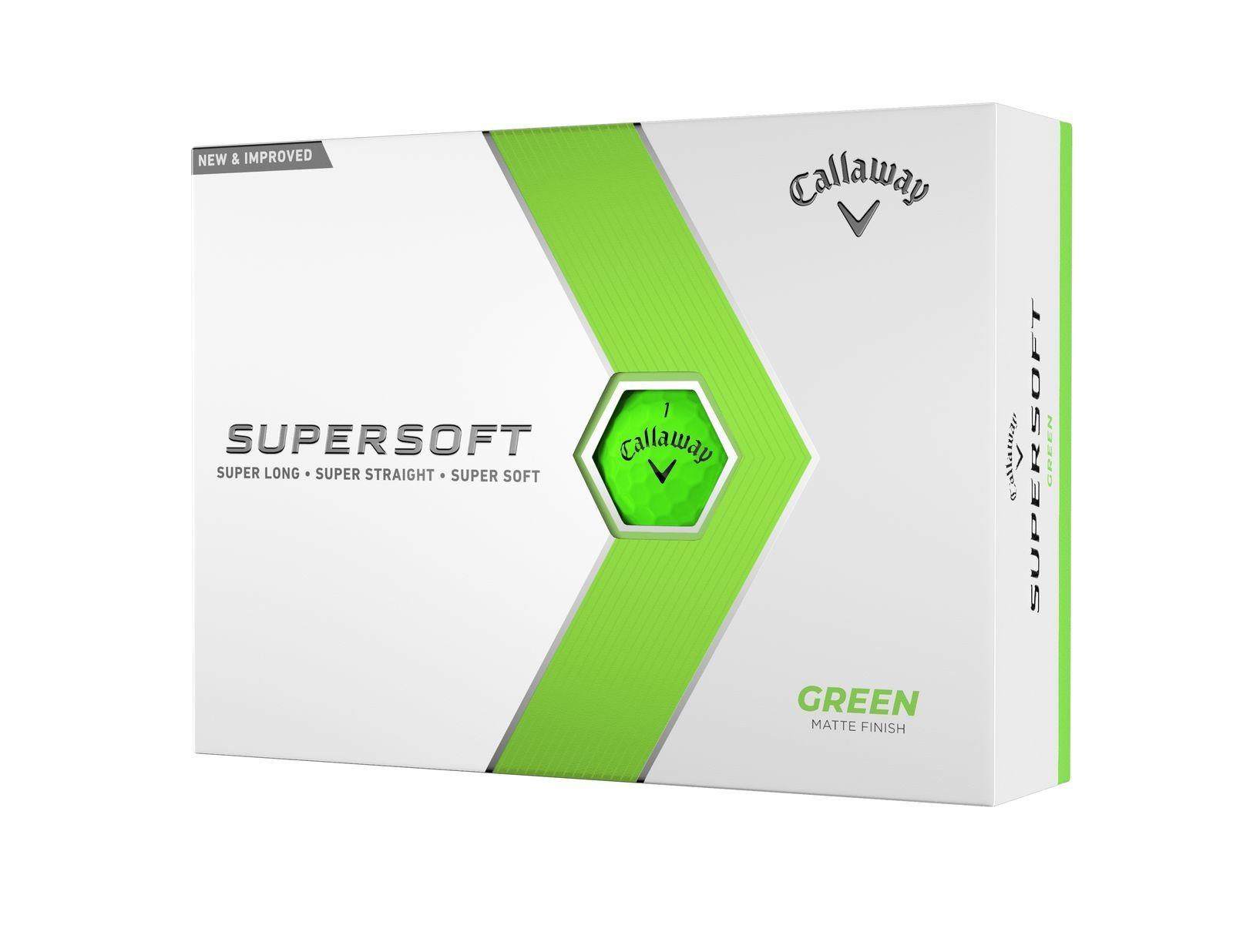 Callaway Golfball Callaway 12 Grün Stück Einheitsgröße (1 Dutzend) Golfball Supersoft