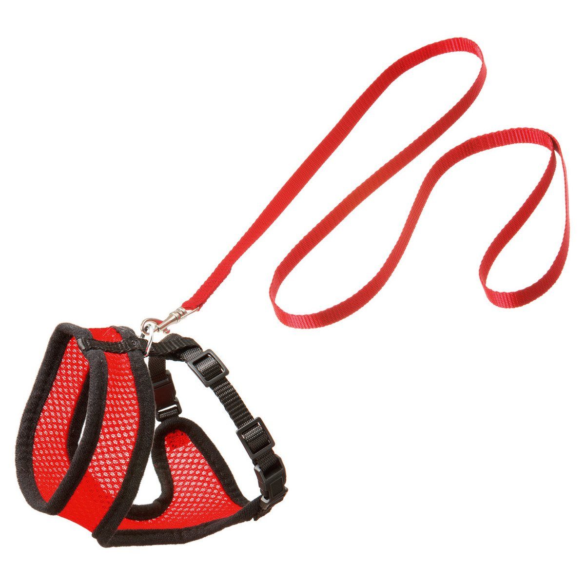 Karlie Geschirr Kätzchengarnitur Harms rot-schwarz