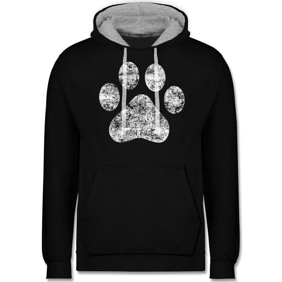 Shirtracer Hoodie »High Five Hunde Pfote Hunde Unisex Damen