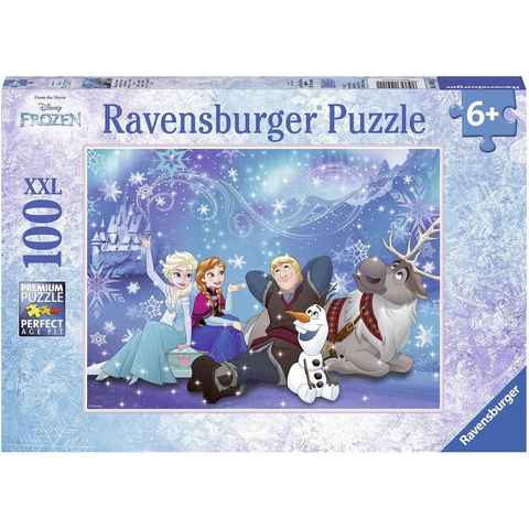 Ravensburger Puzzle Disney Frozen, Eiszauber, 100 Puzzleteile, Made in Germany, FSC® - schützt Wald - weltweit