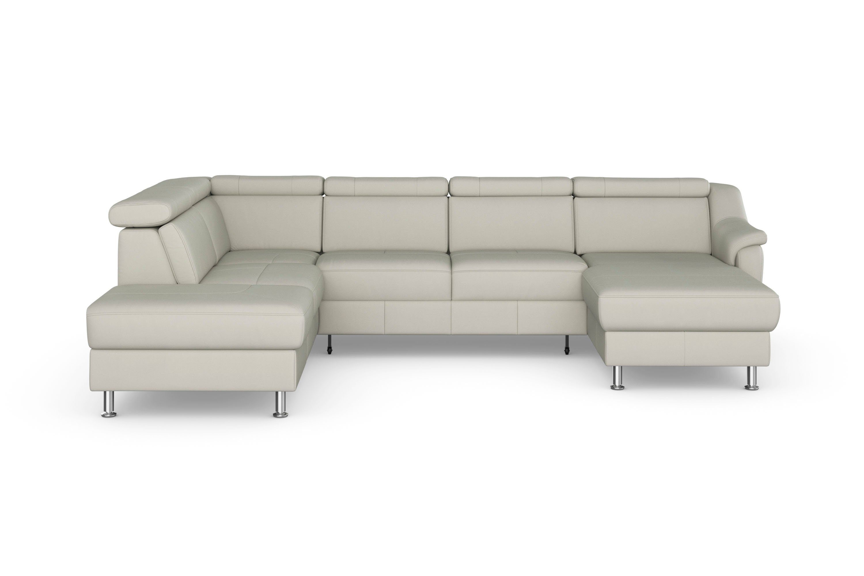 sit&more Wohnlandschaft Freetown U-Form, Kopfteilverstellung und Federkern, wahlweise mit Bettfunktion