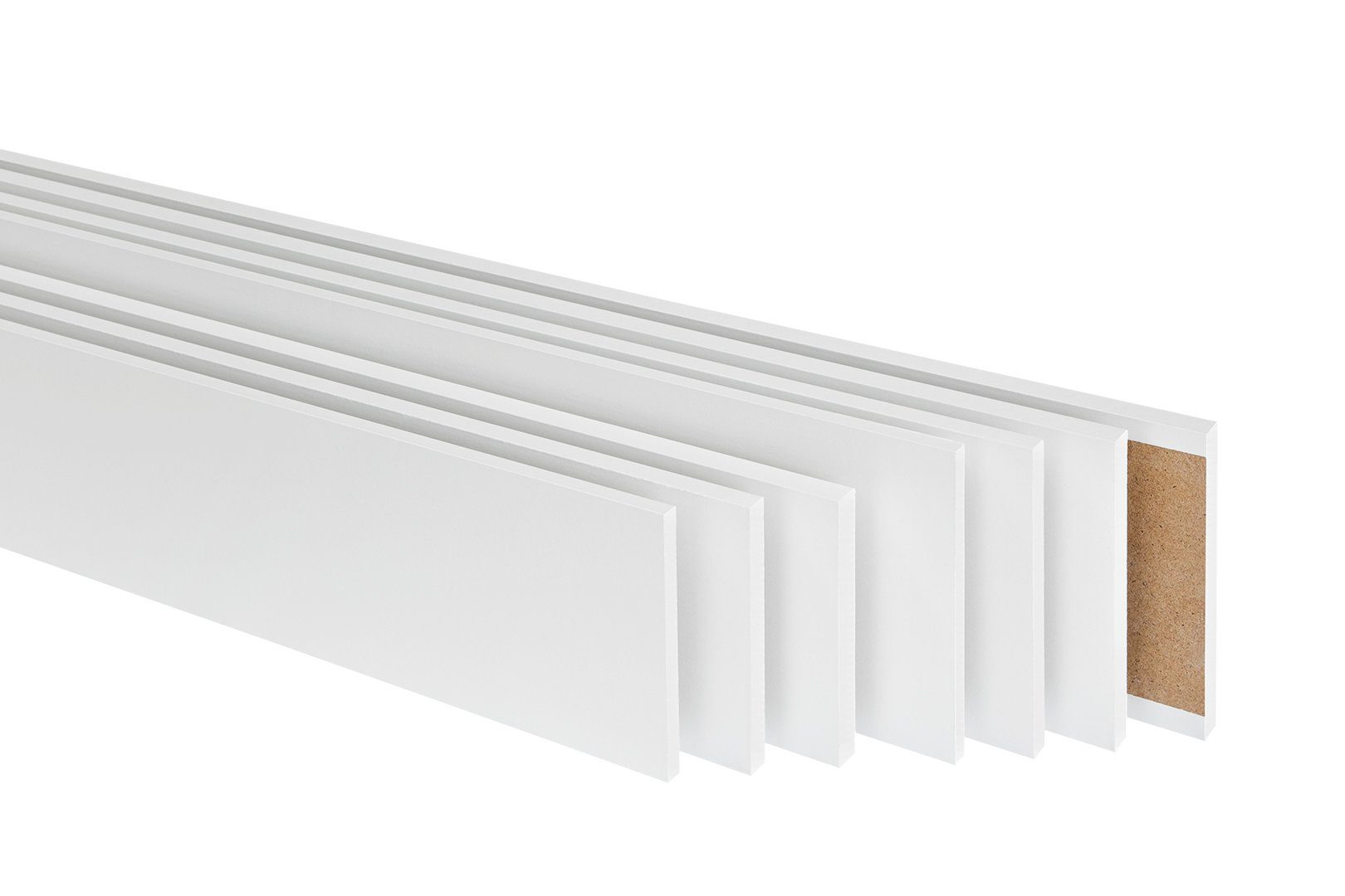 Hexim Wanddekoobjekt Weiß (Wandverkleidung - Stilvolle 3D Paneele mit 7 Verlegevarianten, Holzpaneele aus MDF - (1 Packung - 1.13 qm) Holzverblender moderne Wandfliese Dekorbretter Wandpaneel)