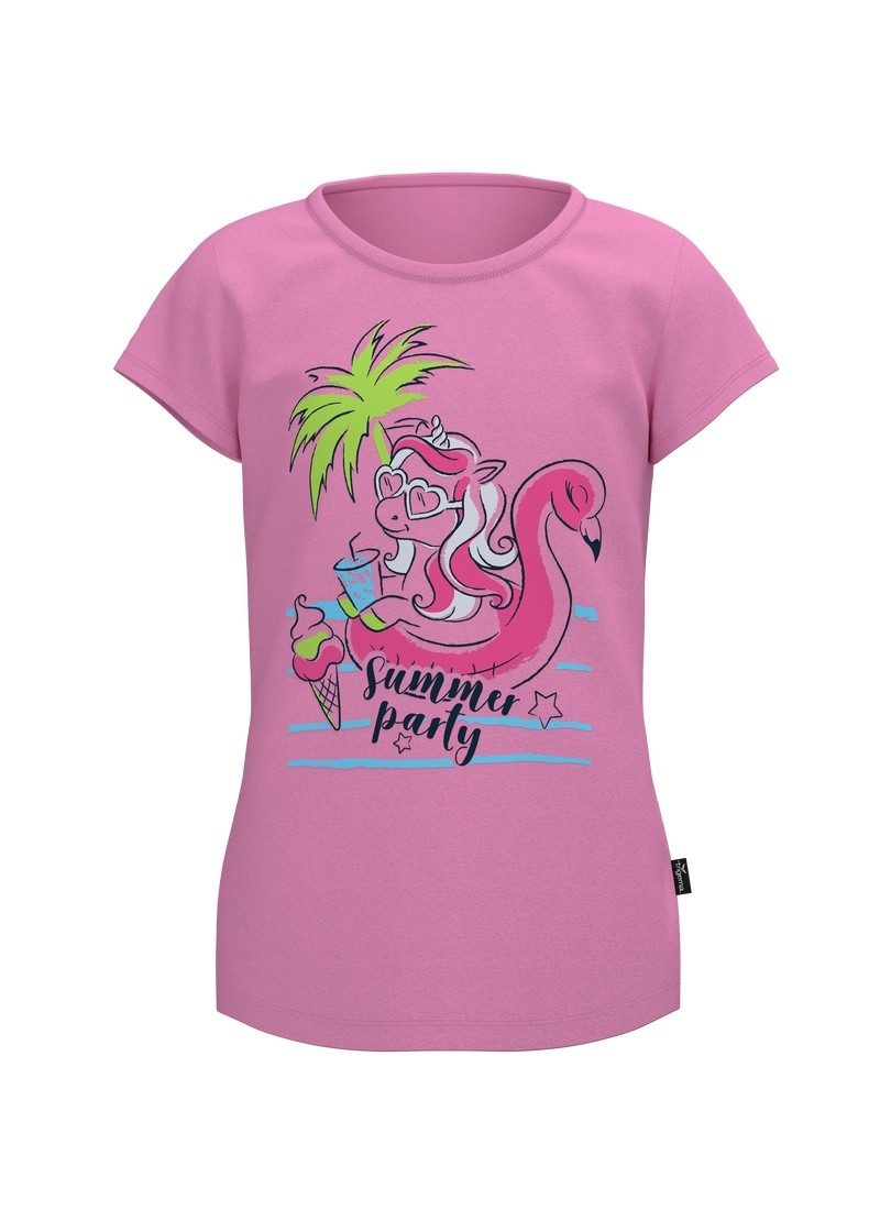 Trigema T-Shirt TRIGEMA T Shirt mit Printmotiv "Summer Party" (1-tlg)