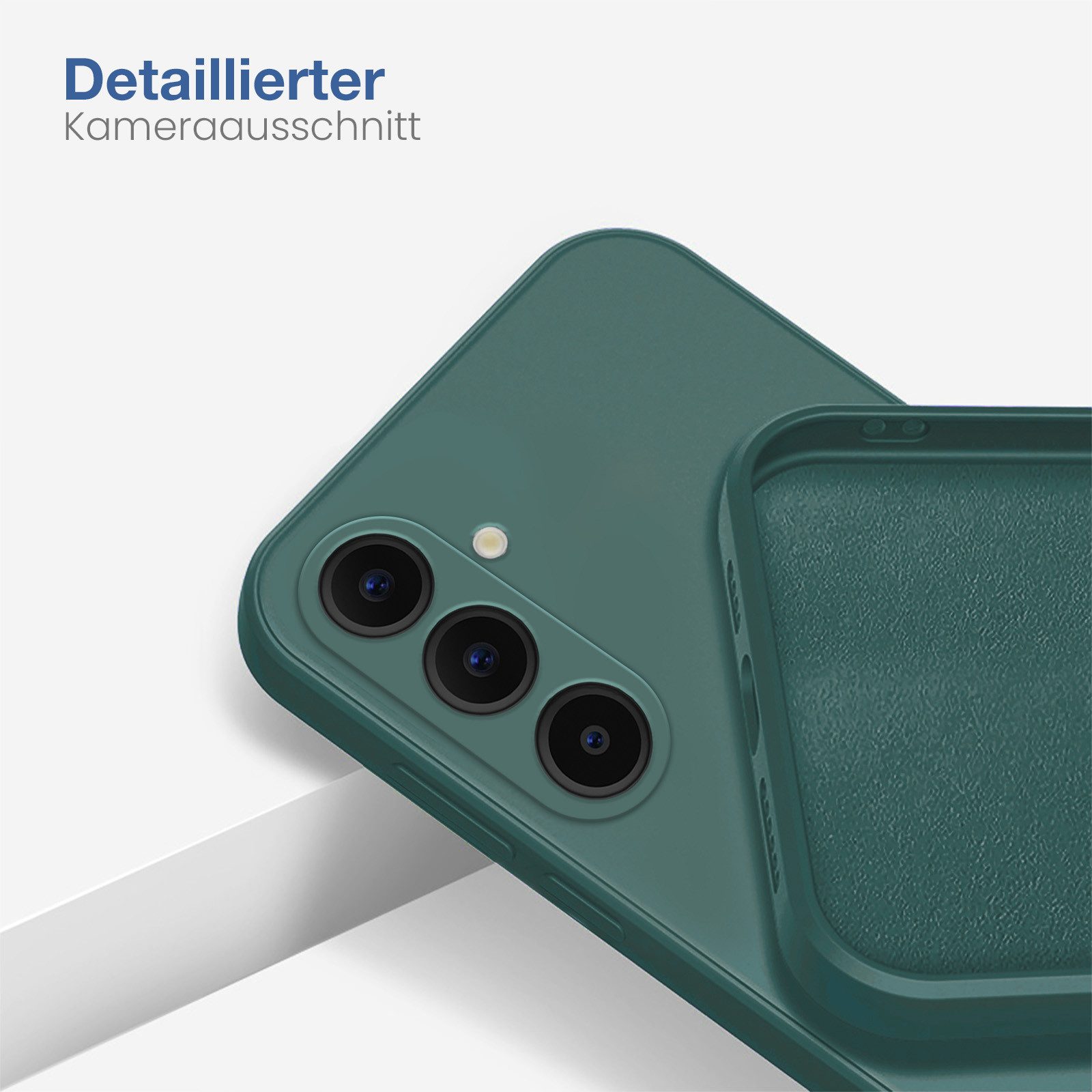 Tec-Expert Handyhülle SoftGrip Cover Hülle für Samsung Galaxy A55 5G, Handy Case Bumper integrierter Kameraschutz flexibel