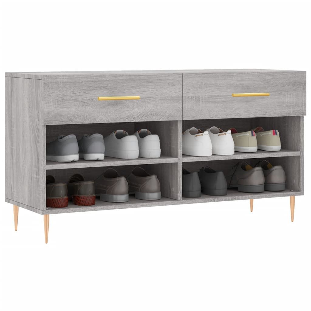 vidaXL Schuhregal Schuhbank Grau Sonoma 102x35x55 günstig online kaufen
