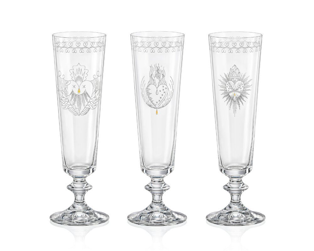 Rotweinglas Sektgläser Bella Nitro Kristallglas 205 ml 6er Set