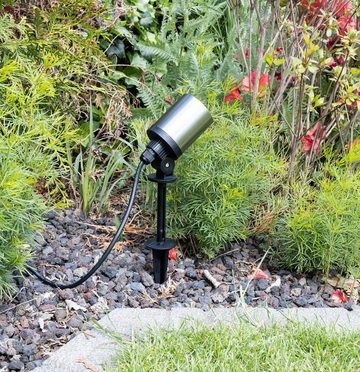 LEDANDO LED Einbaustrahler LEDANDO Edelstahl Erdspieß für LED GU10 Leuchtmittel - Gartenstecker -