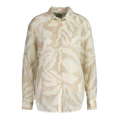 Gant Seidenbluse 4300332 Damen Bluse Relaxed Fit mit Palm Print