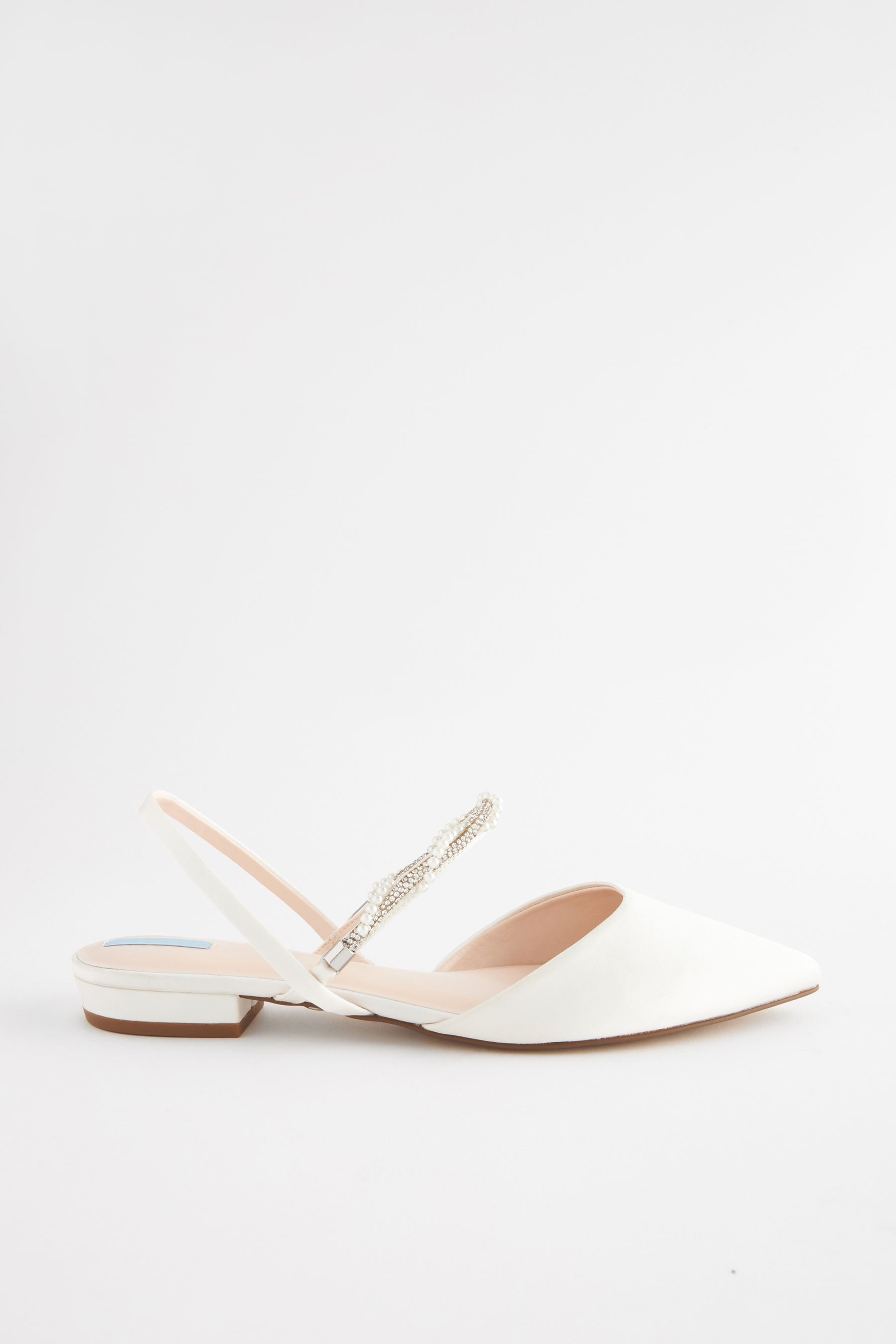 Forever Comfort® Brautschuhe Slingbacks Kristalle Slingsandale