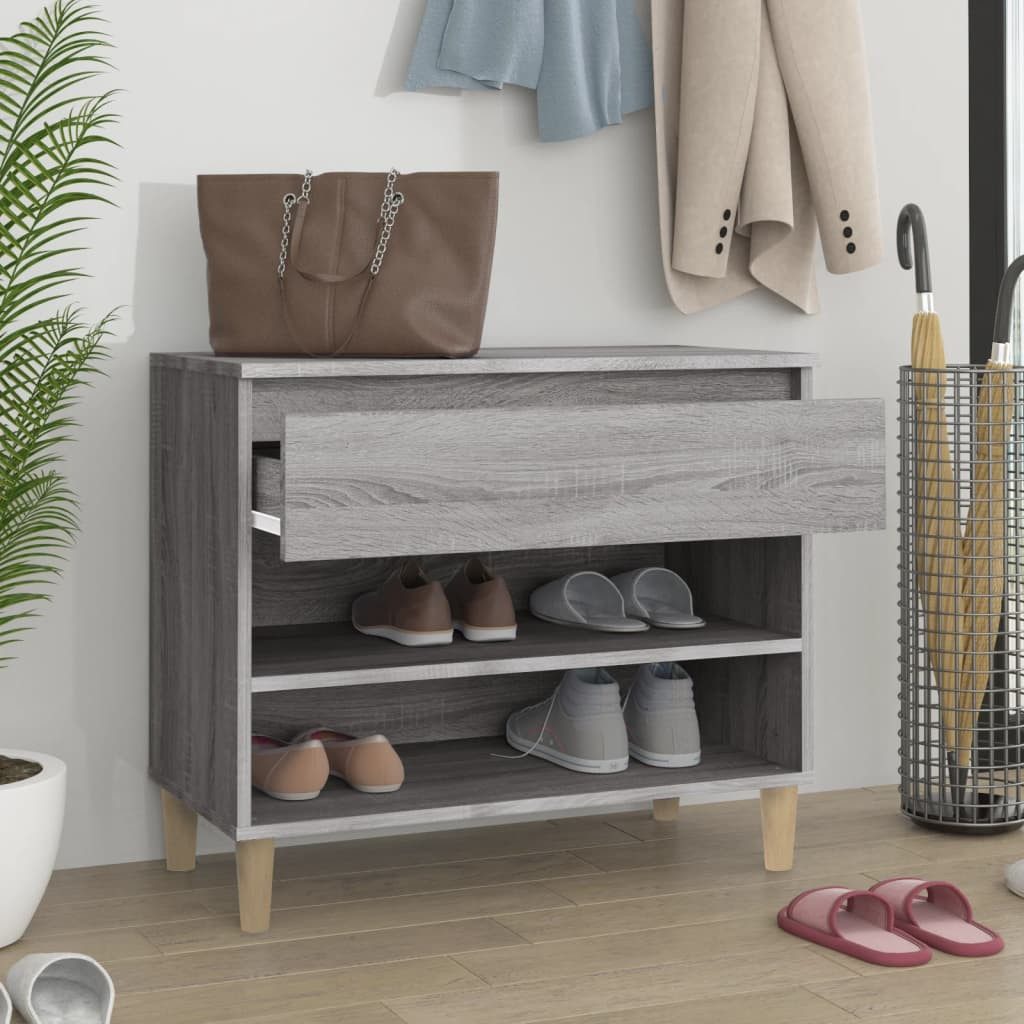 vidaXL Schuhregal Schuhregal Grau Sonoma 70x36x60 günstig online kaufen