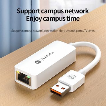 YHEMI USB-Gigabit-Ethernet USB3.0 zu RJ45 zu 1000 Mbps Netzwerkadapter Netzwerk-Adapter RJ-45 1000M zu USB Typ A