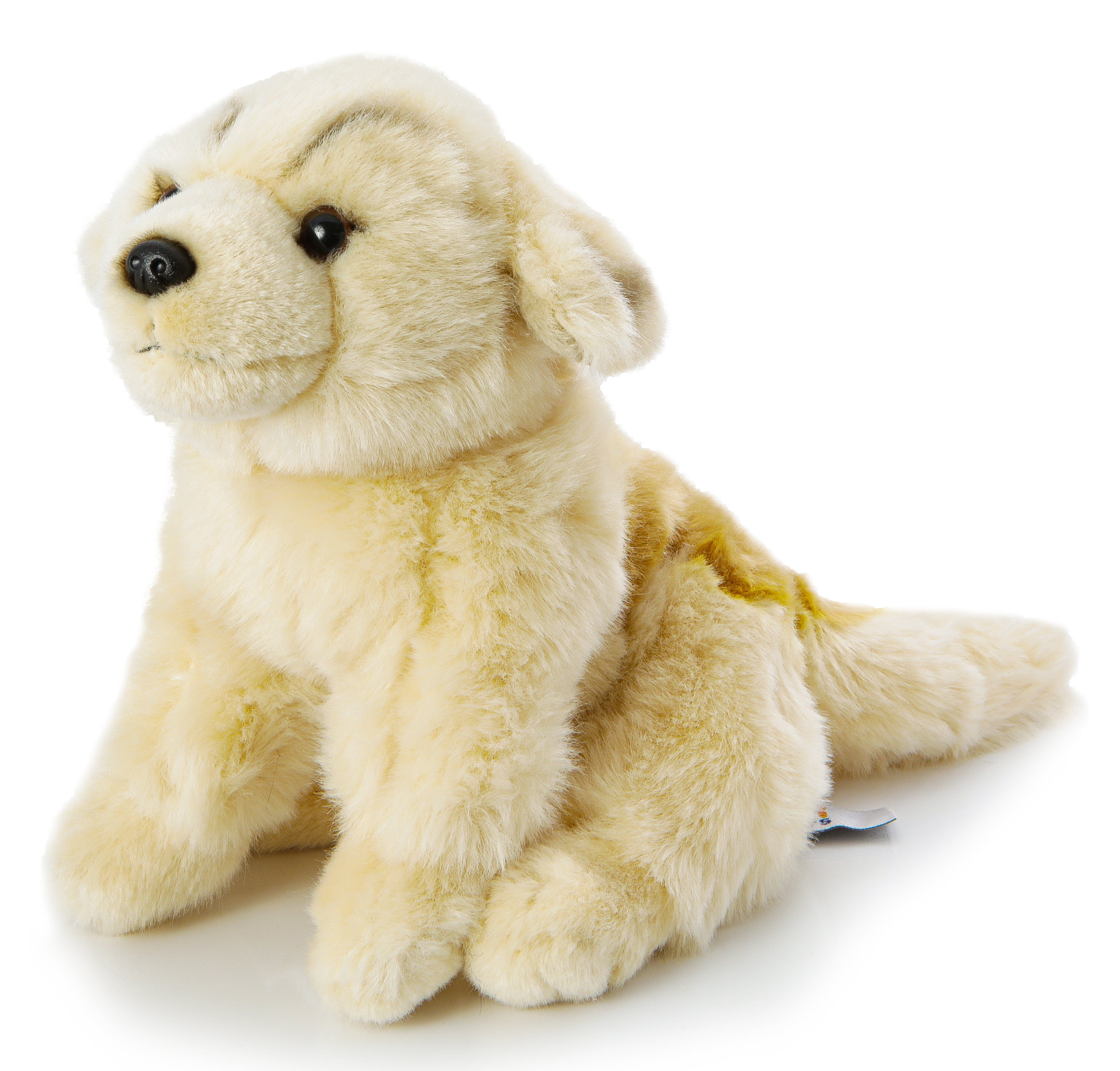 Uni-Toys Kuscheltier Golden Retriever Welpe, 19 cm - m./o. Leine - Plüsch-Hund, Plüschtier, zu 100 % recyceltes Füllmaterial