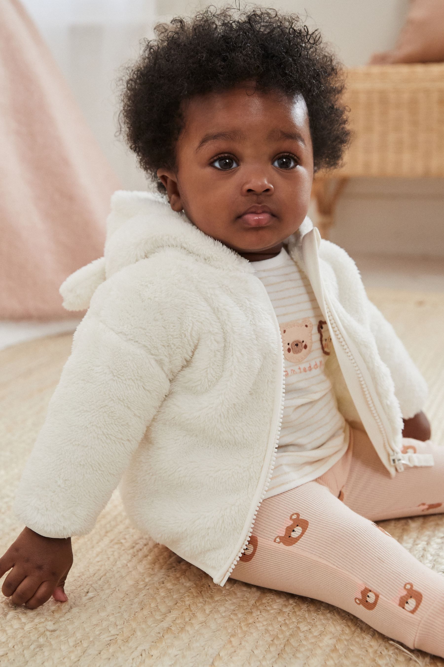 Next Fleecejacke Kuschelige Baby Jacke aus Fleece (1-St)