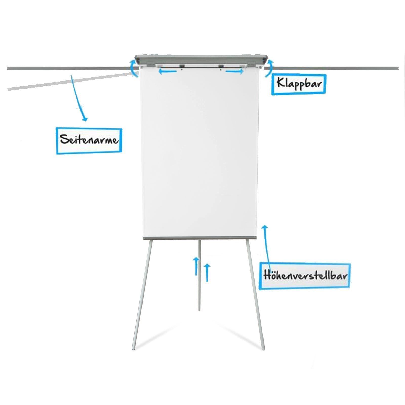 Karat Standtafel Flipchart Tripod, 68x105 cm, Stufenlos höhenverstellbar, D günstig online kaufen