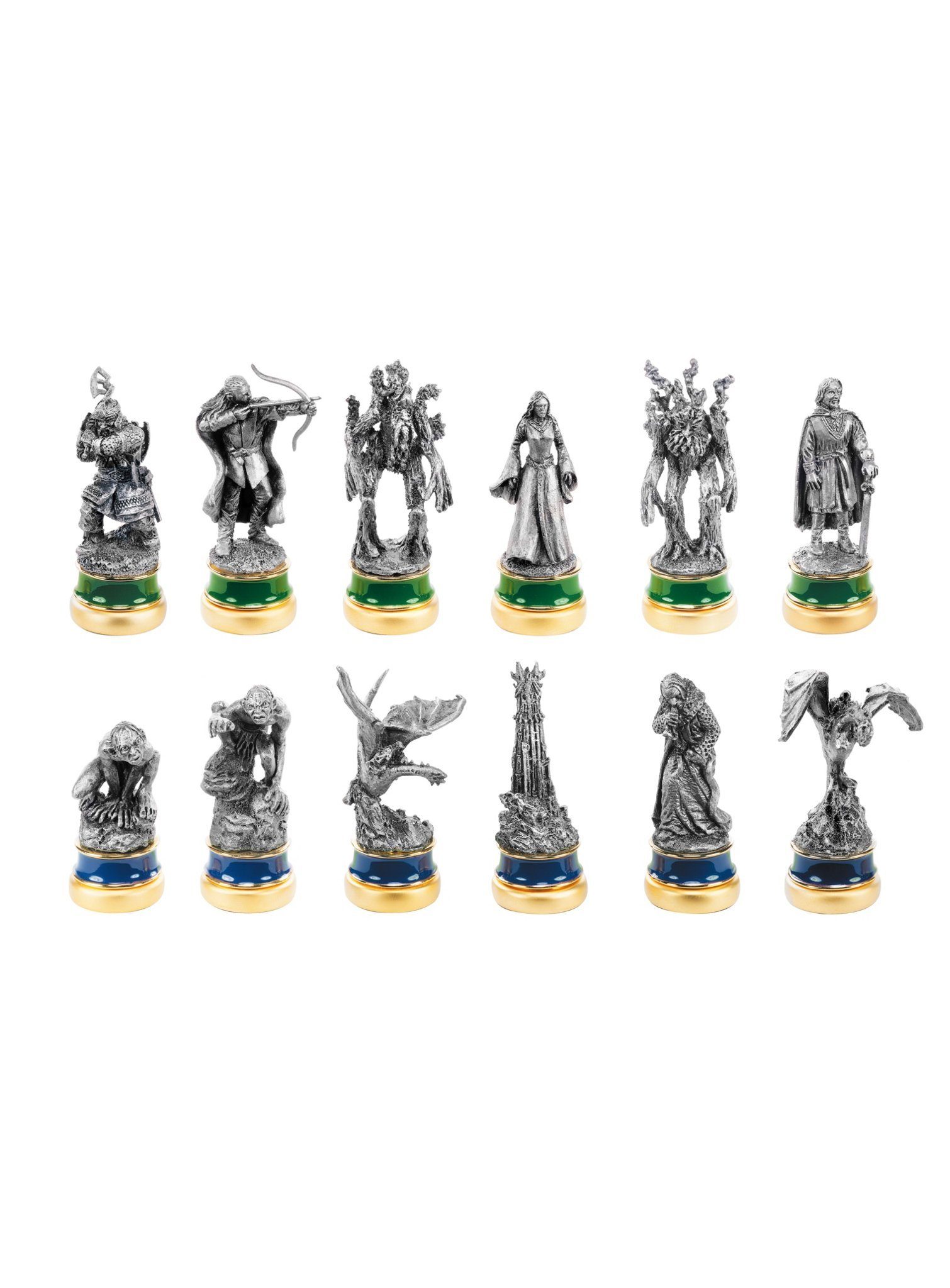 The Noble Collection Spiel Herr der Ringe 'Die zwei Türme' Schachfiguren, 1, Original lizenzierte Sammlerstücke aus dem 'Herr der Ringe'-Universum