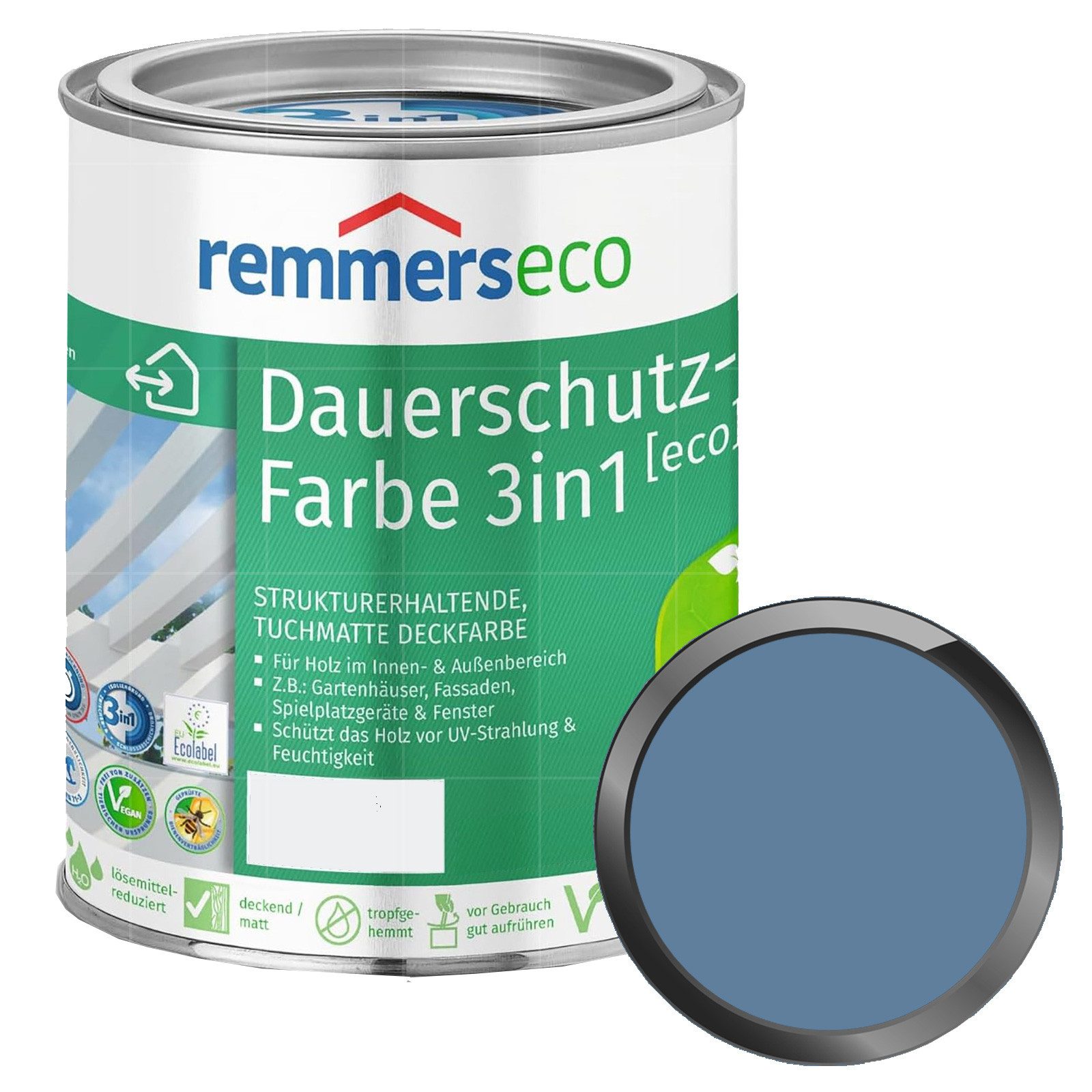 Remmers Wetterschutzfarbe ECO Dauerschutz-Farbe 3in1 - 2,5 LTR