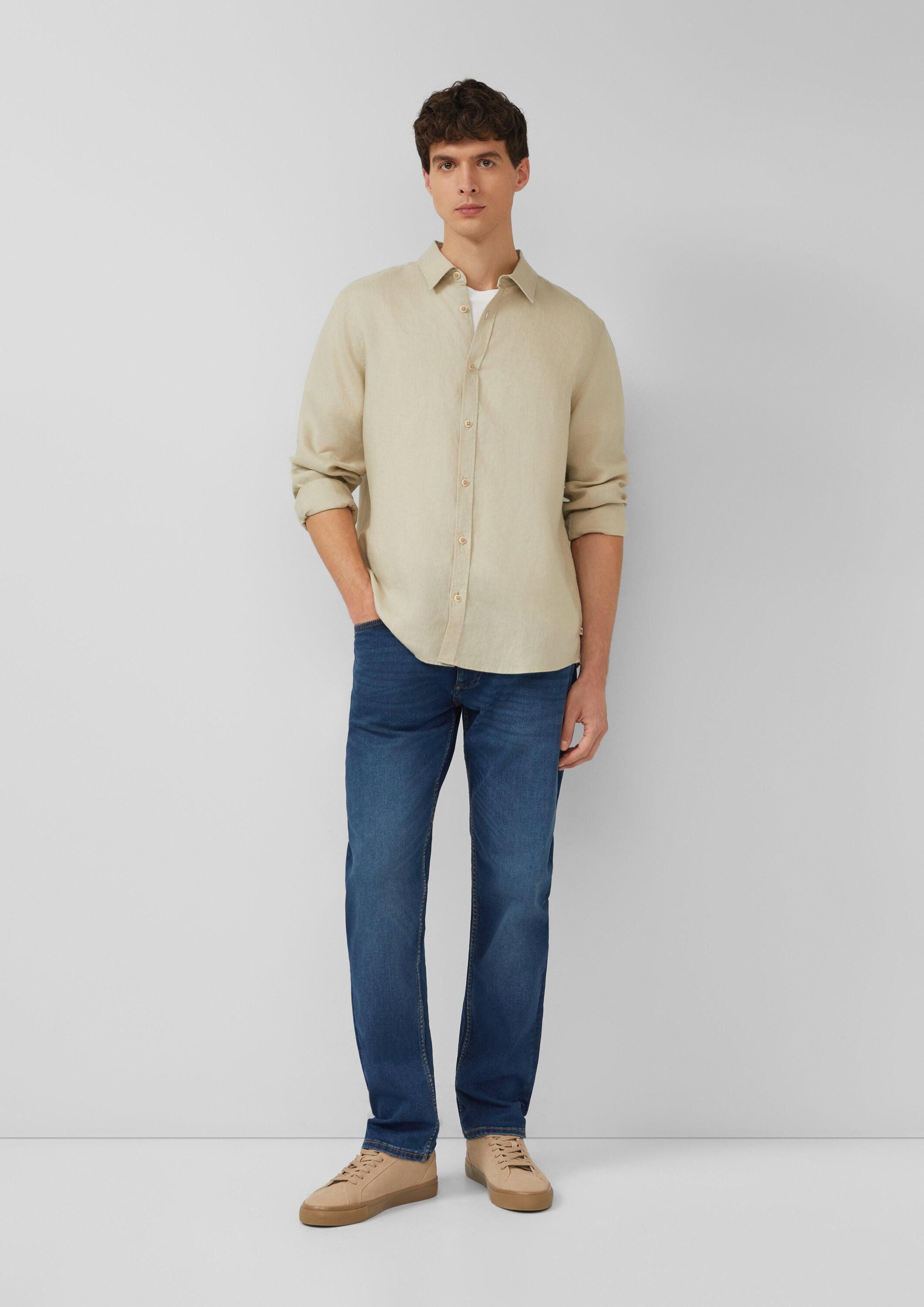 s.Oliver Langarmhemd Hemd Regular Fit: Hemd aus reinem Leinen – Bild 5 von 5