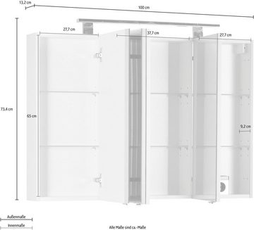 MARLIN Spiegelschrank 3400 Basic Breite 100 cm