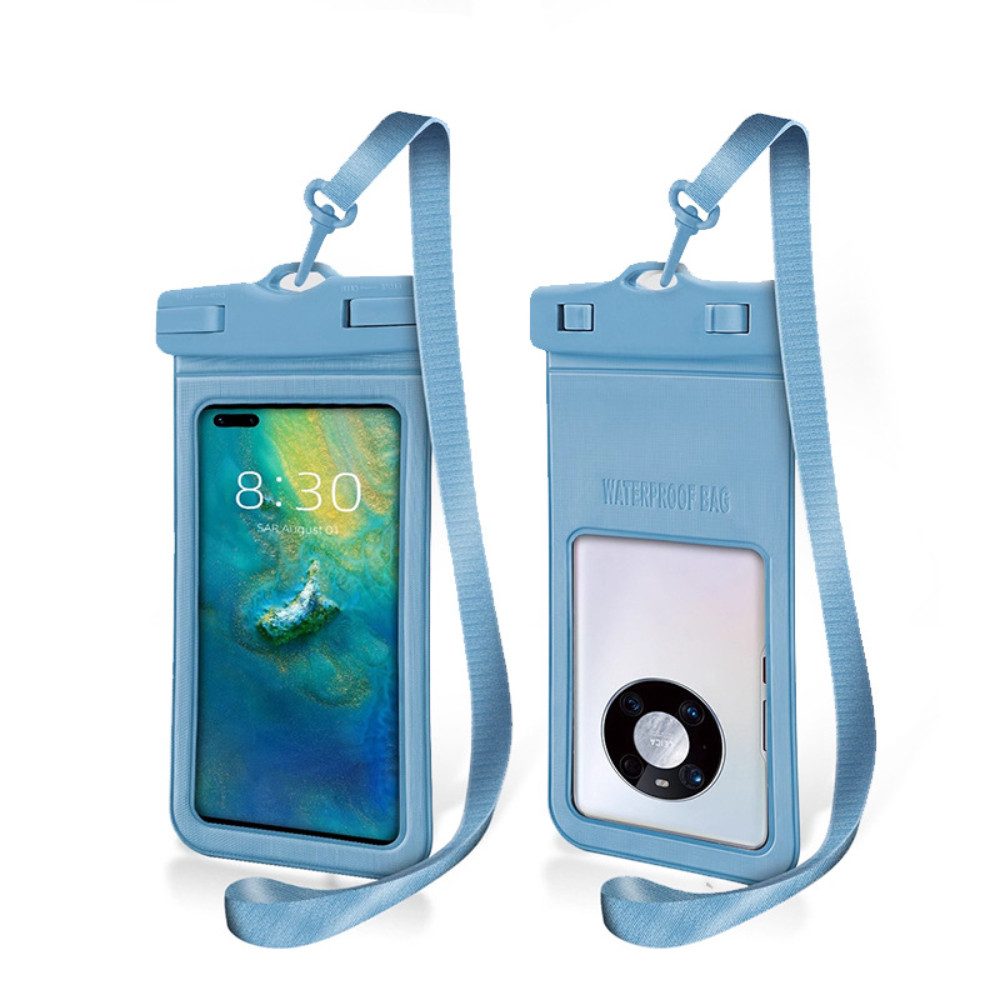Blusmart Handyhülle Wasserdichte Handytasche im 2er-Set Empfindlicher Touchscreen, starke wasserdichte Leistung, Transparentes Material, geeignet für eine Vielzahl von Wasserszenen