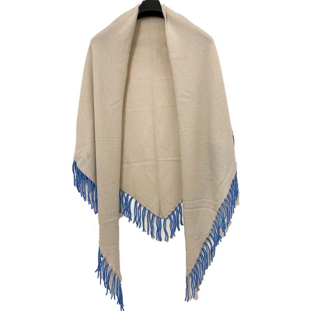 Herzensangelegenheit Dreieckstuch Dreieckstuch mit Fransen aus Wolle & Kasc günstig online kaufen