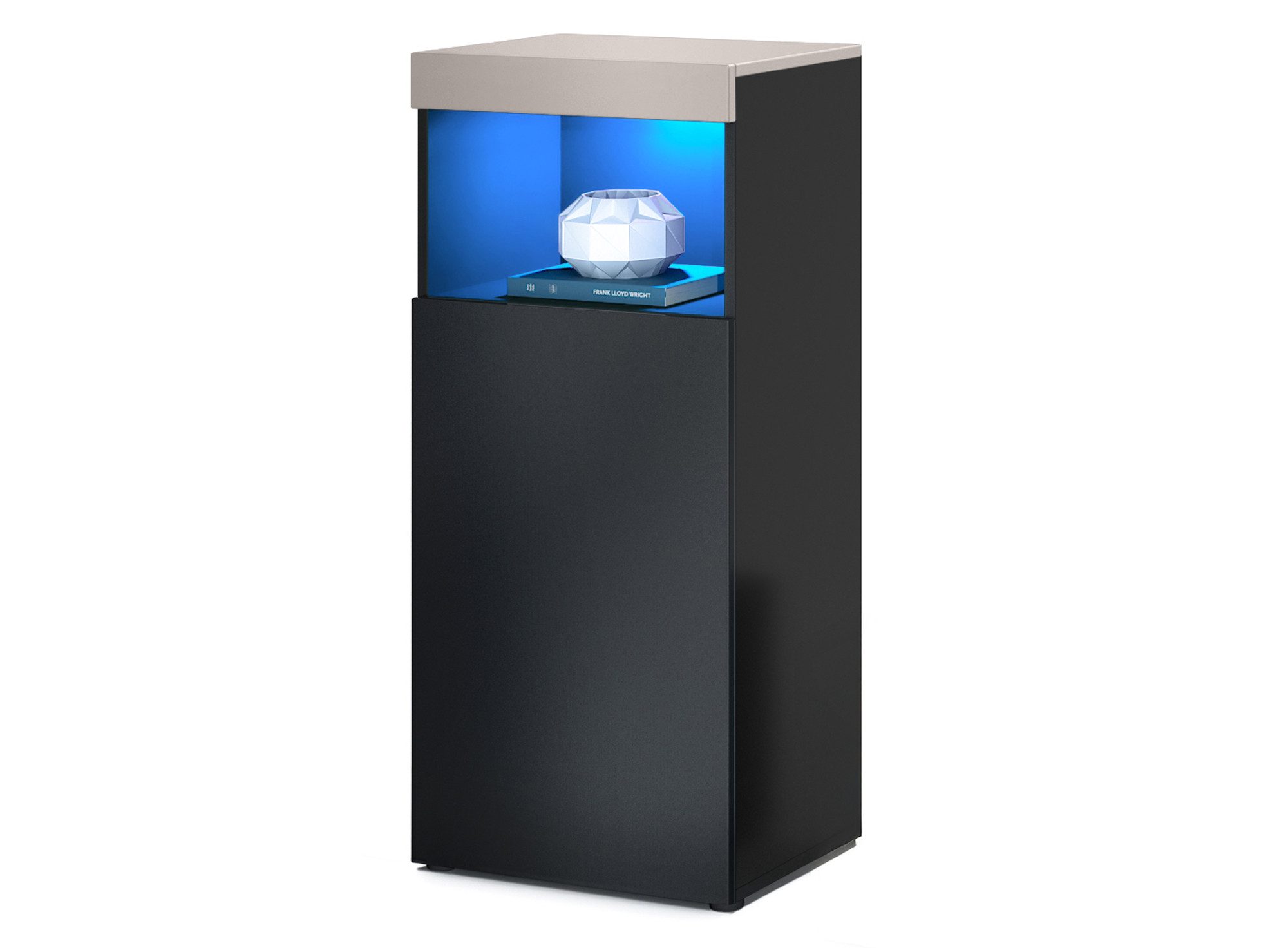 Vladon Standvitrine Pure (Vitrine, Korpus, Mocca günstig online kaufen