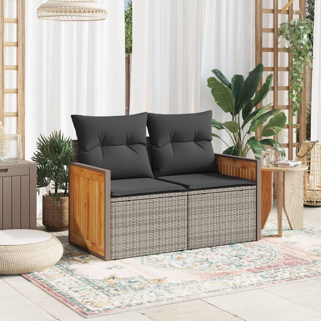 vidaXL Loungesofa Gartensofa 2-Sitzer mit Kissen günstig online kaufen