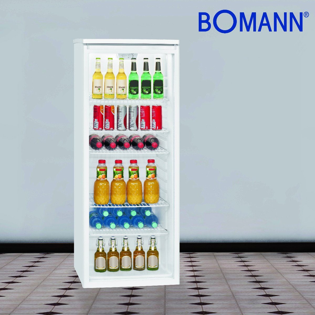 mit 143 55 BOMANN cm & Abtauautomatik hoch, breit, KSG 259/256L cm Kühlschrank 7280.1, Nutzinhalt