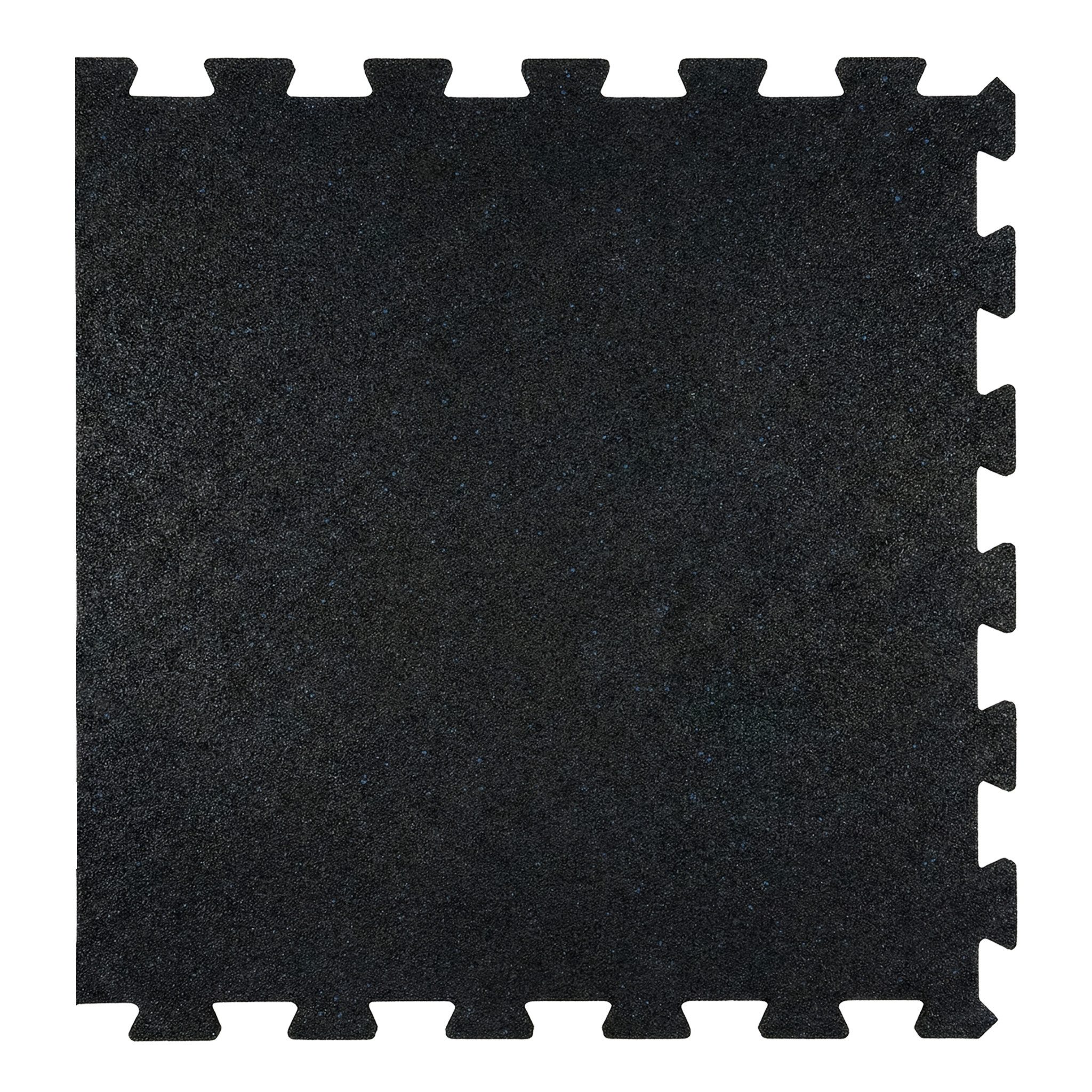 Floordirekt Sportmatte Gummi Steckmatte mit V-Interlocking-System für Fitnessgeräte, Erweiterbares Stecksystem, Geräuschreduzierend