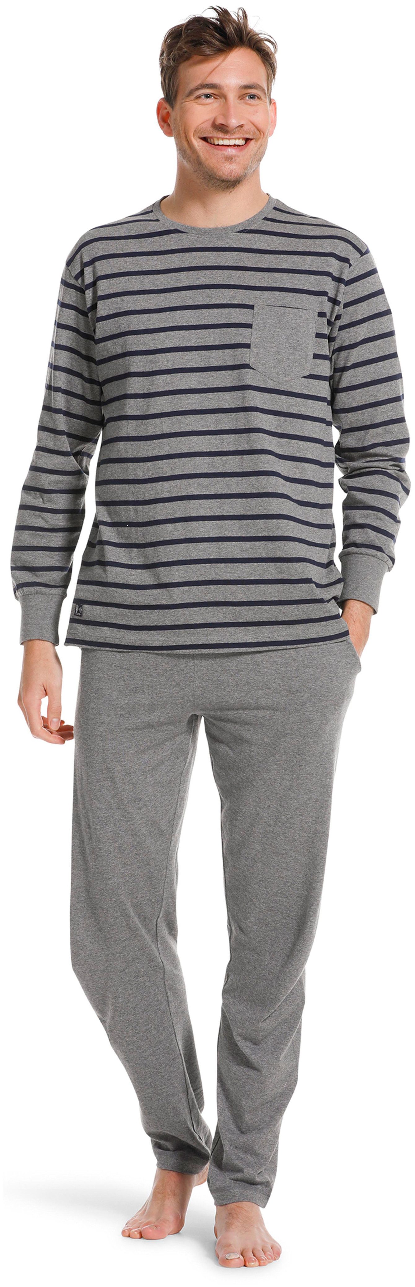 Pastunette Schlafanzug Herren Schlafanzug lang (2 günstig online kaufen