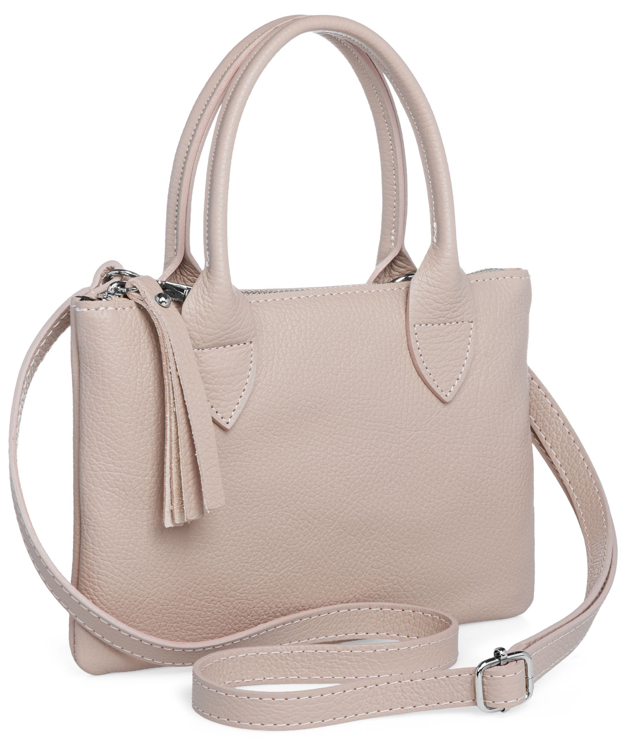 Caspar Henkeltasche Kleine Damen Leder Tasche günstig online kaufen