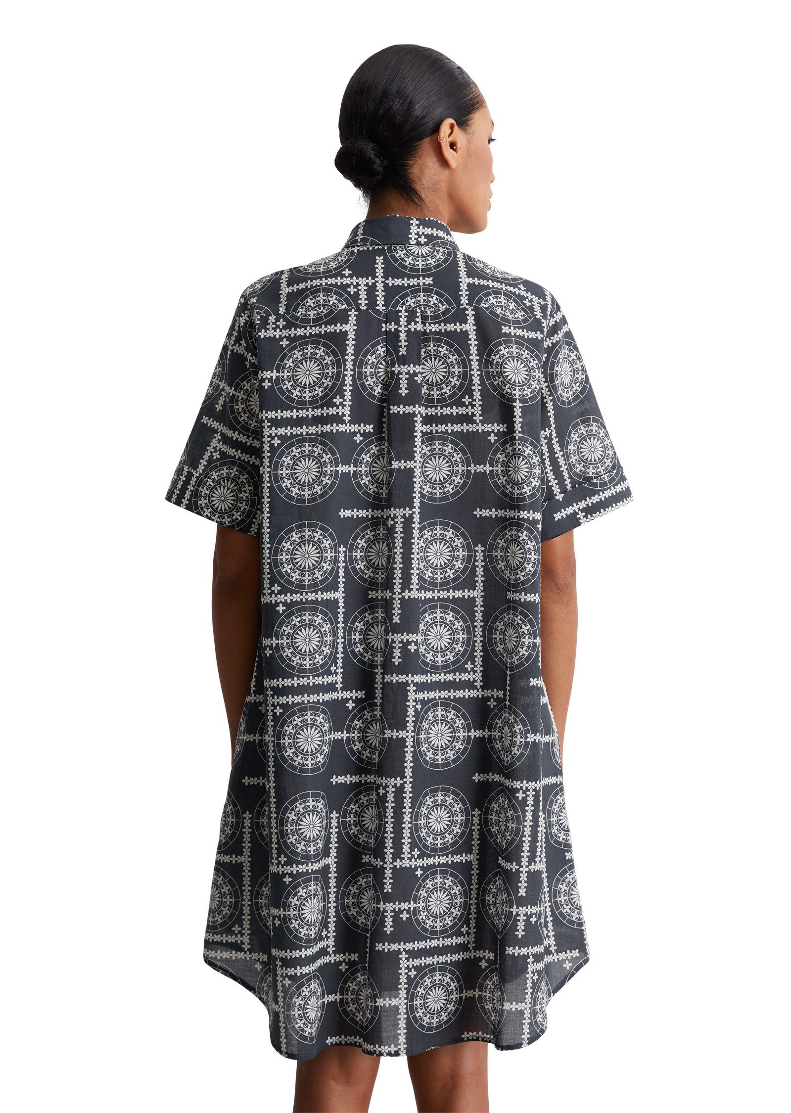 Marc O'Polo Hemdblusenkleid mit Allover Print, günstig online kaufen
