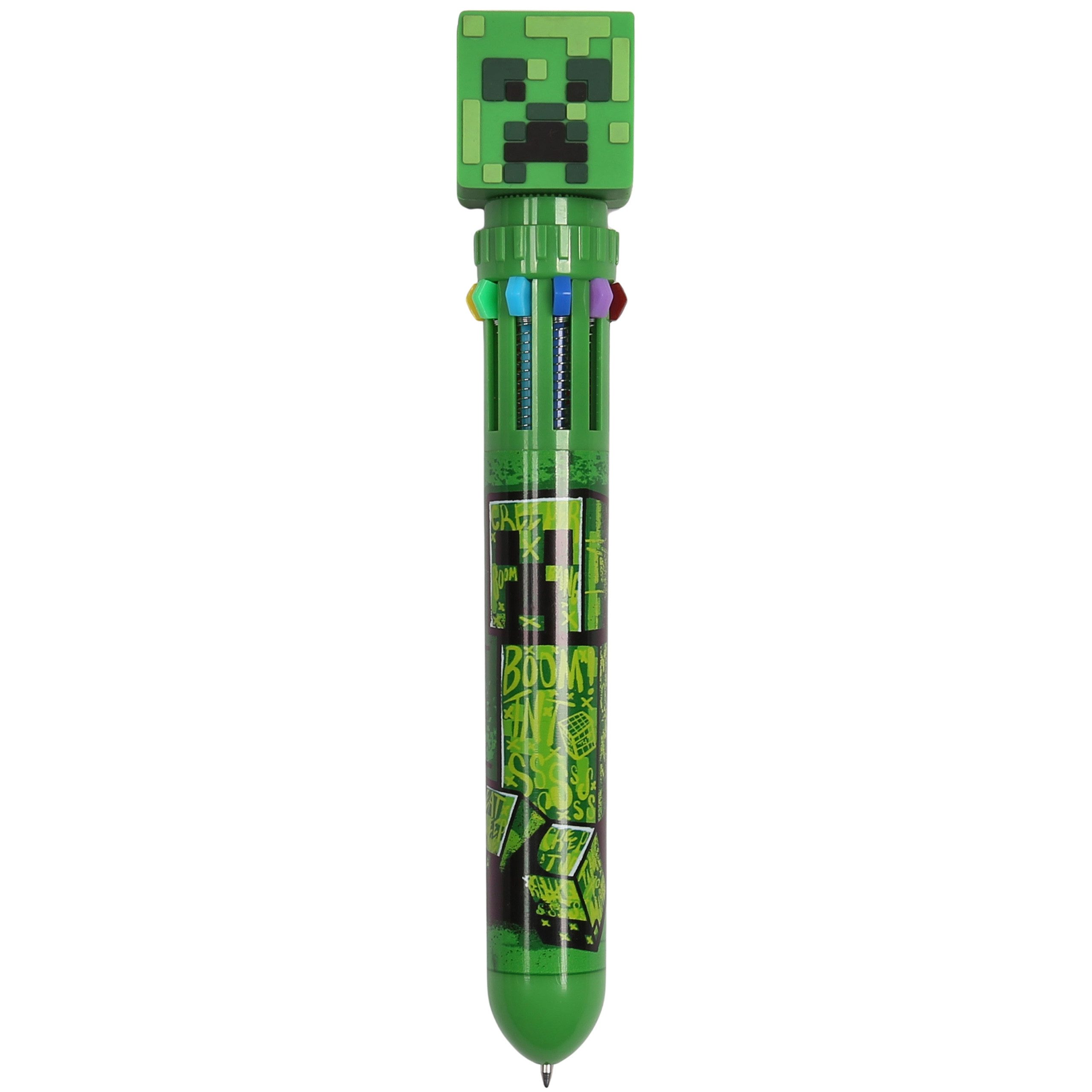 Minecraft Kugelschreiber Minecraft 10-in-1 Kugelschreiber für Kinder – 10 Farben