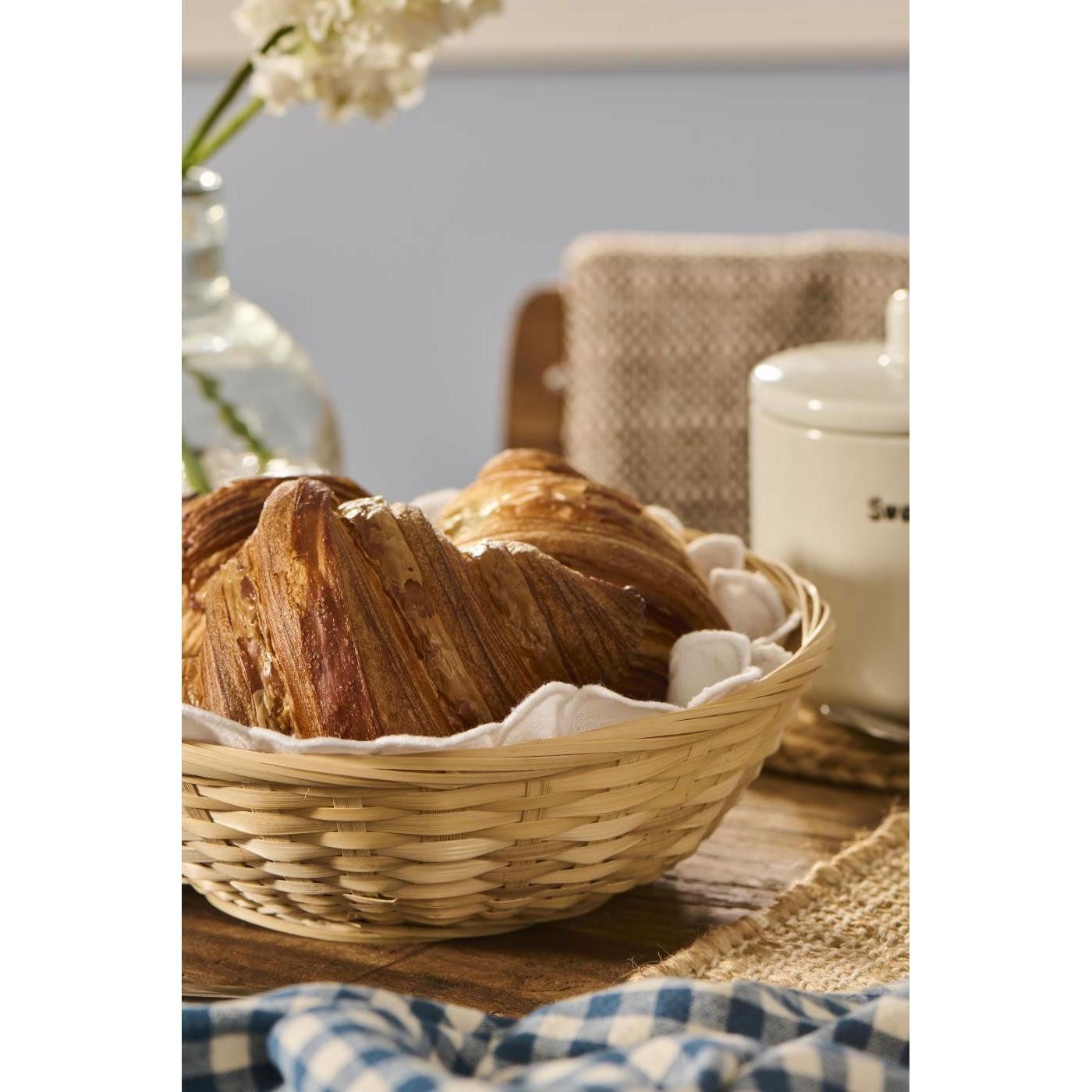 Ib Laursen Stoffserviette Ib Laursen Serviette für Brotkörbe Rund mit Stickereien (30cm)