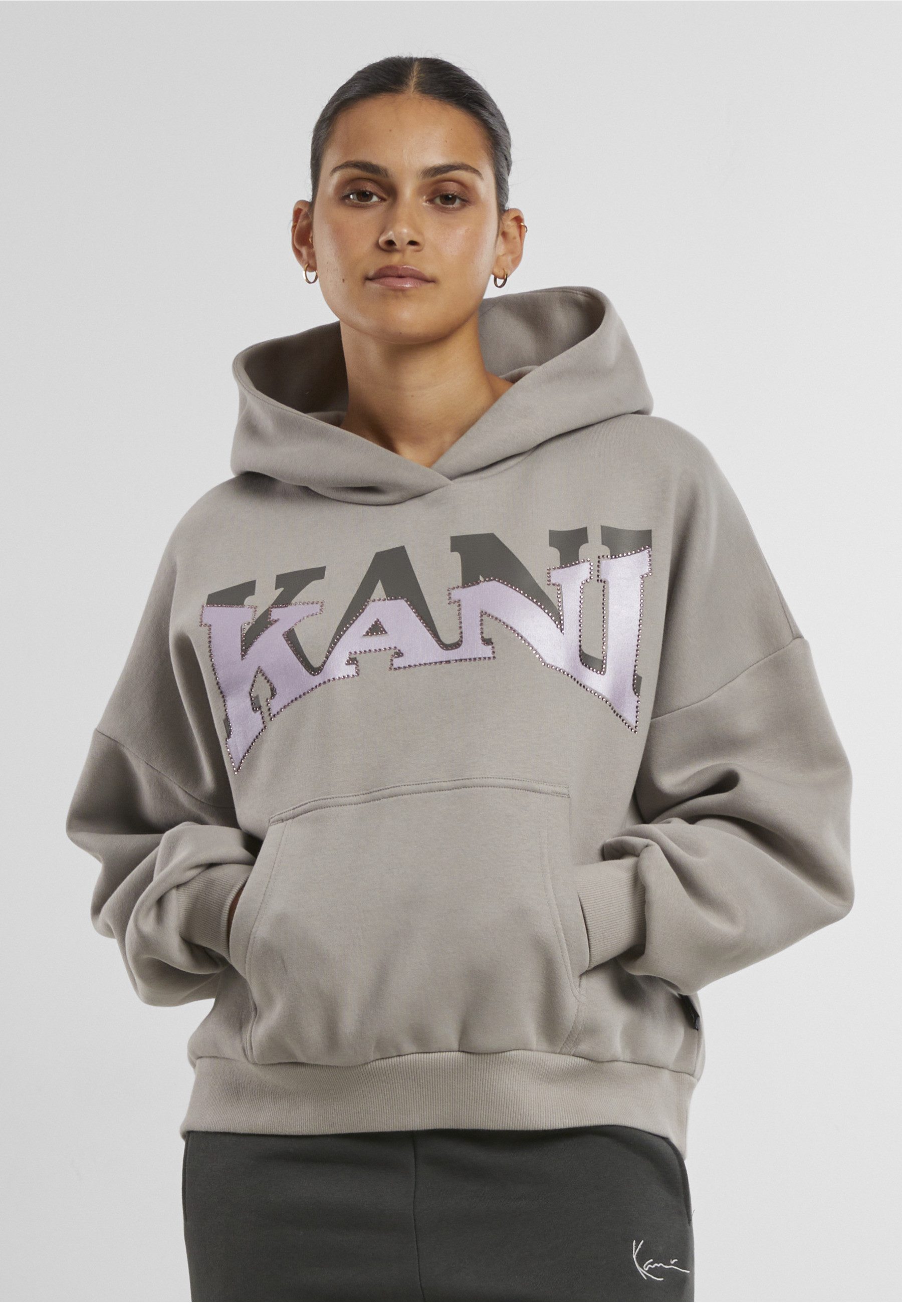 Karl Kani Kapuzenpullover Karl Kani KK Woven Signature Glitter Os Hoodie (1-tlg)