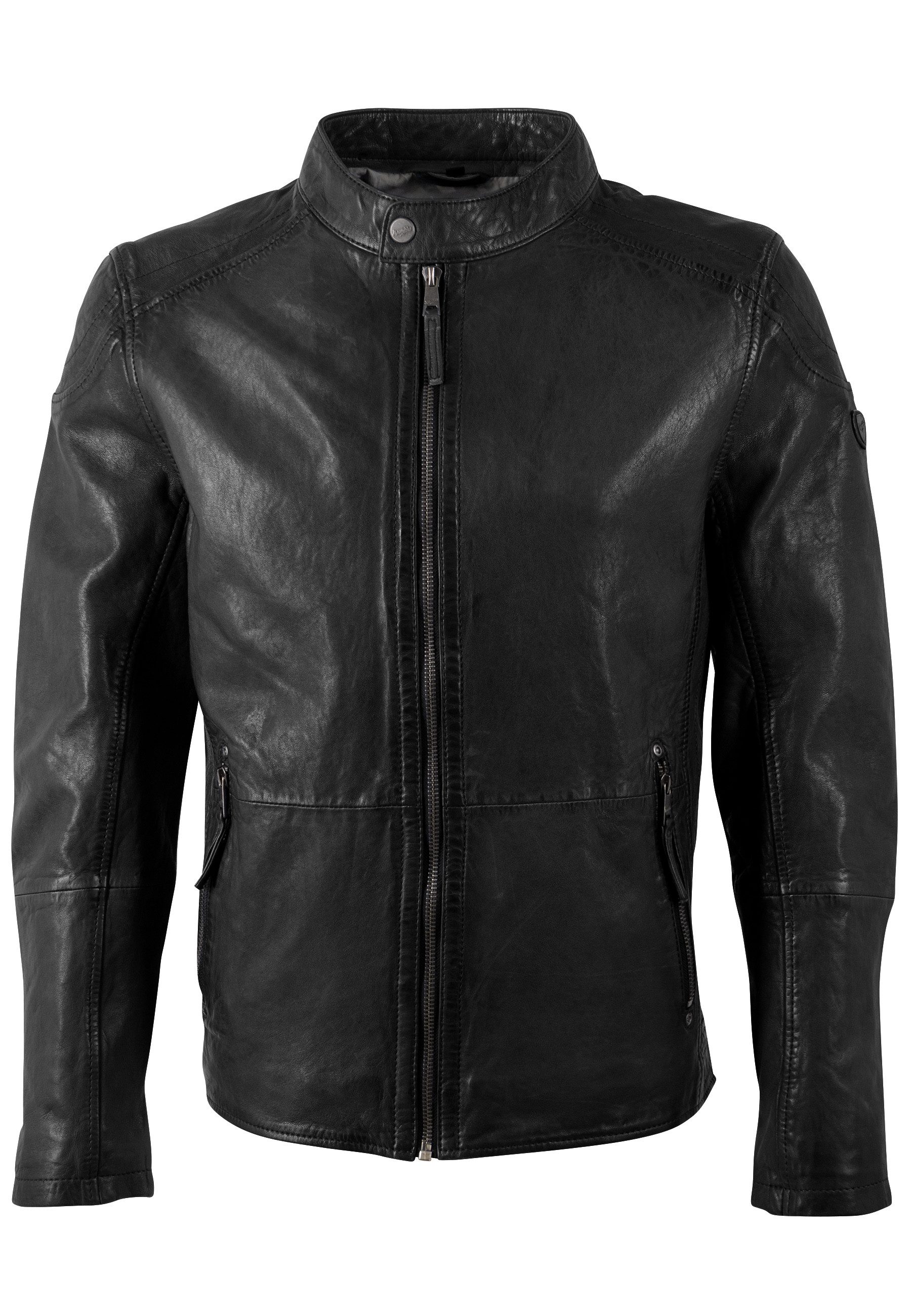 Mauritius Lederjacke MMBaydo mit Bikerkragen
