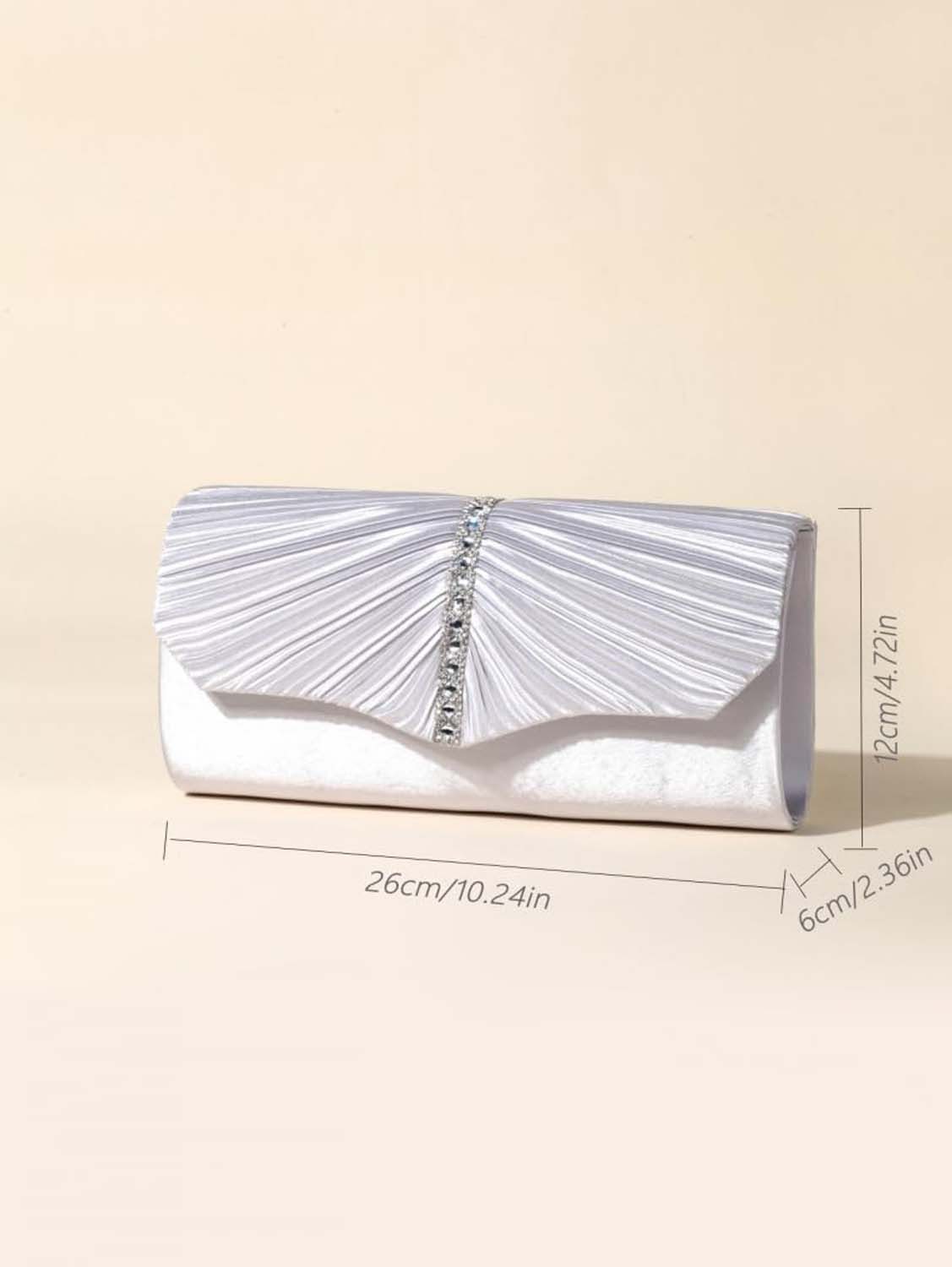 Coonoor Abendtasche Damen Satin Abendtasche Elegante Satin Plissee Abend Cl günstig online kaufen