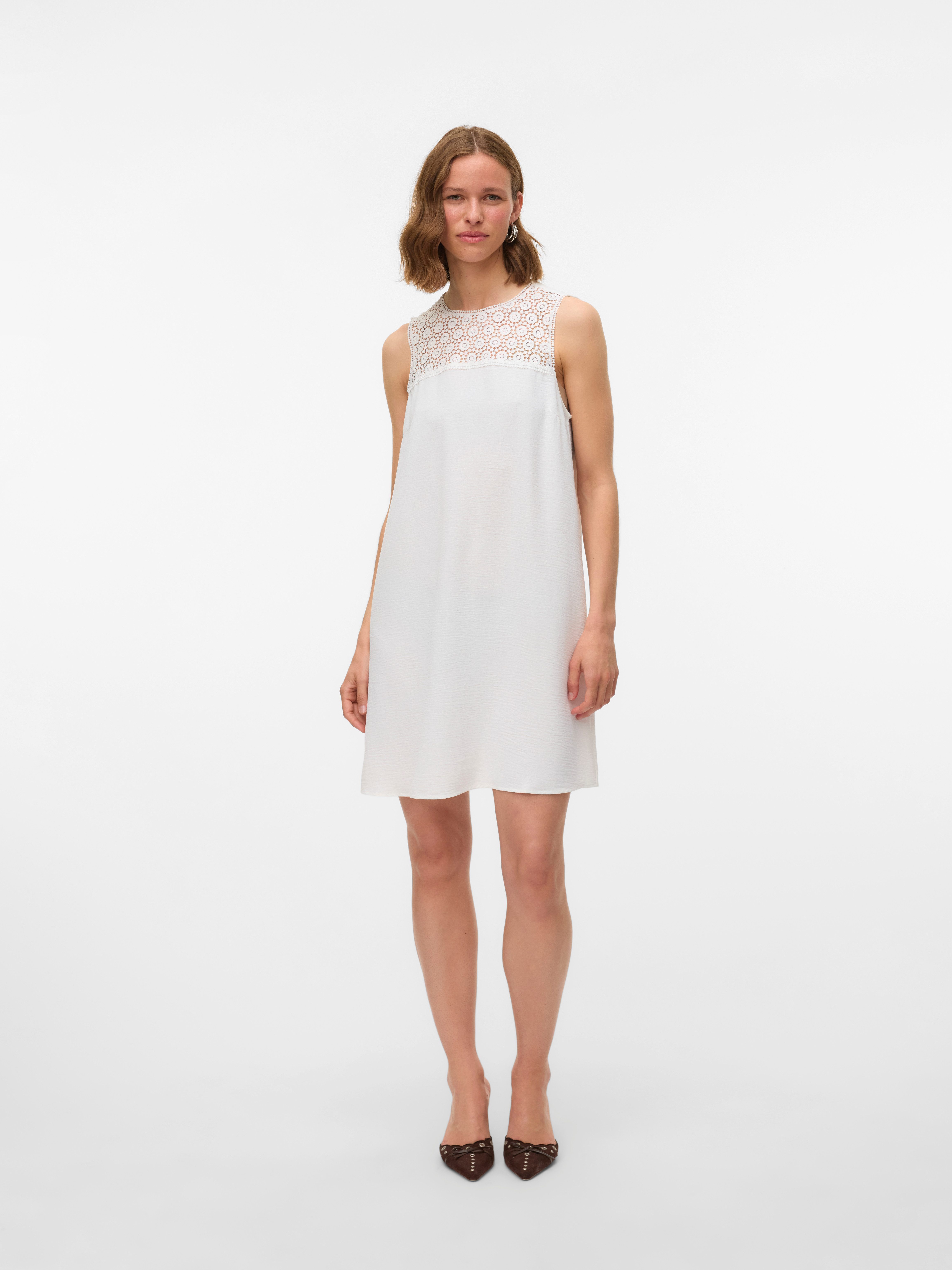 Vero Moda Minikleid VMALVA CROCHET SHORT DRESS WVN GA Sommerkleid