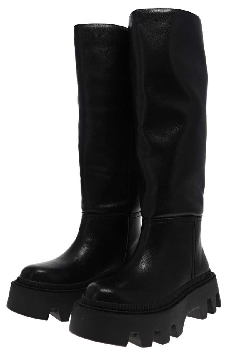 Buffalo FLORA BOOT Schwarz Stiefel Veganer Damenstiefel