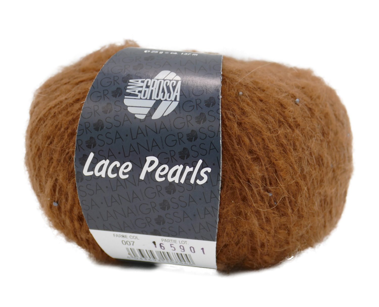 LANA GROSSA Lace Pearls & Lace Pearls Degradé Häkelwolle, 137 m (Wolle zum stricken und häkeln, Lacegarn)