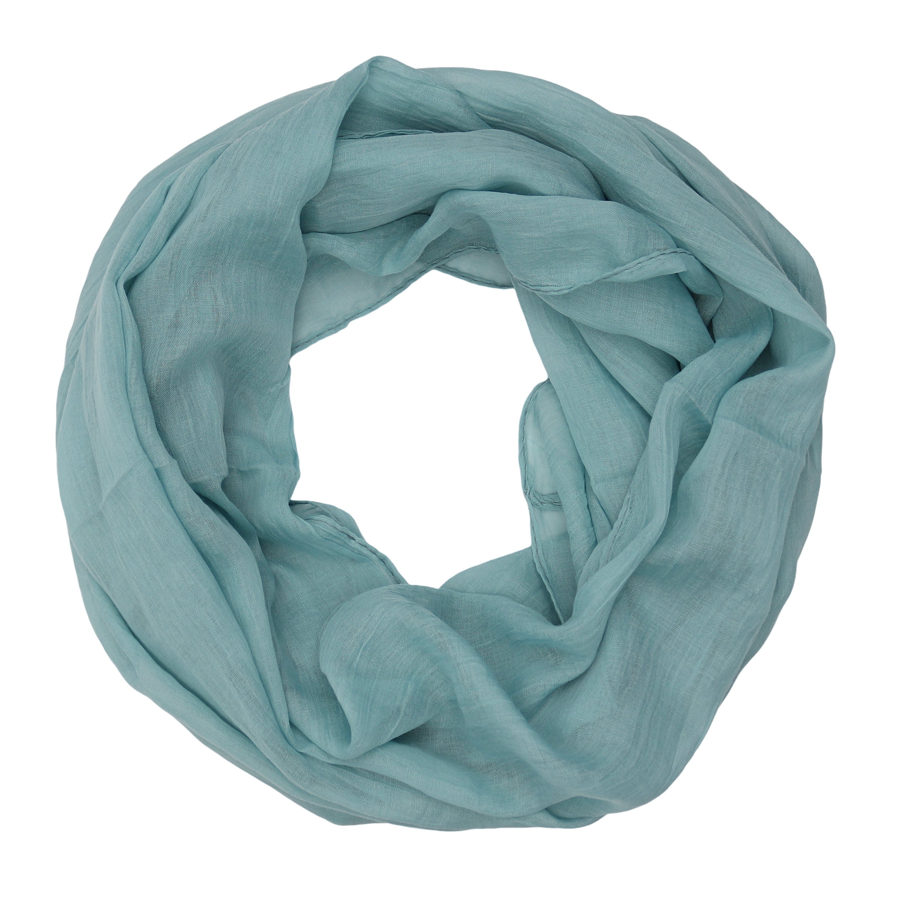 MIRROSI Loop Damen Schal mit Blümchen-Muster Weich, Schlauchschal, (zweimal um den Hals wickelbar, ca.45x75cm), Damen Halstuch ideal für Frühling, Sommer oder Herbst