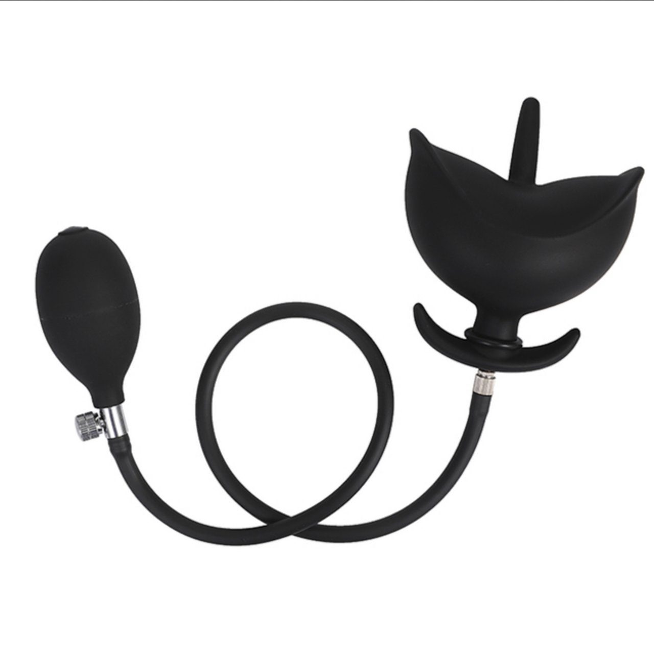 TPFSecret Analplug aufblasbares Sexspielzeug für Frauen und Männer, von 4,5cm bis 11cm stufenlos aufblasbar, Anal Dehner mit Pumpe Inflatable Plug Analspreizer Farbe Schwarz