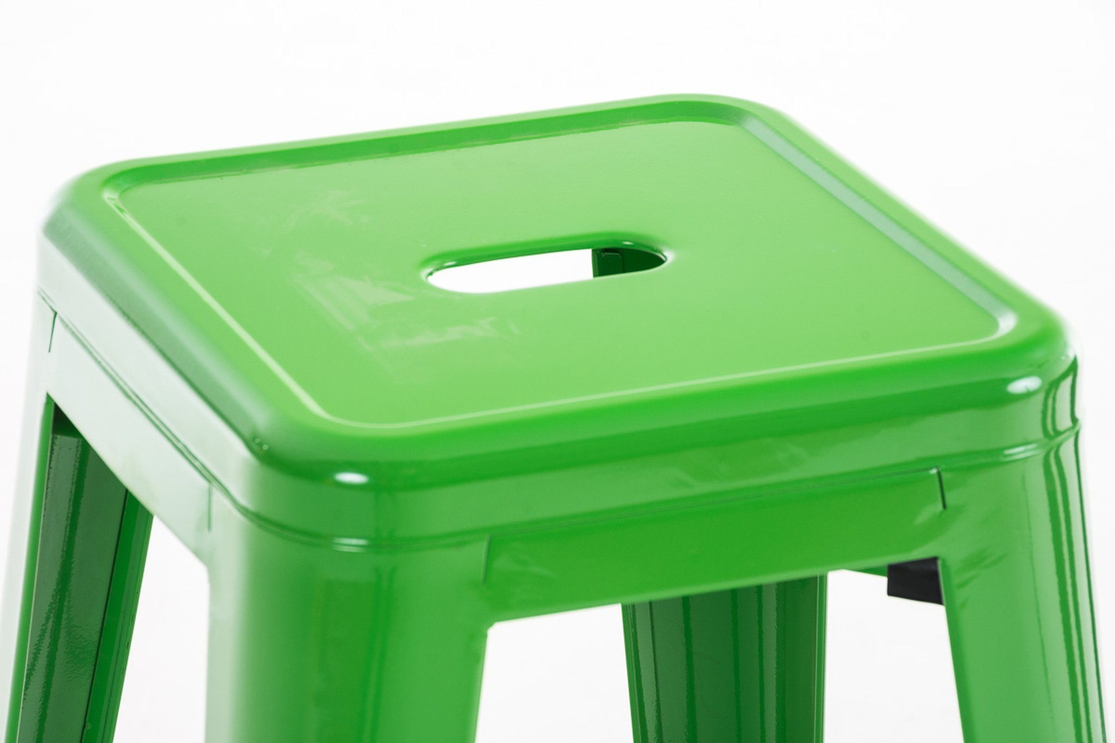 - Grün Sitzfläche: für Küche), Metall Barhocker Metall Gestell Fußstütze Joshua angenehmer (mit Hocker & TPFLiving Theke - Grün